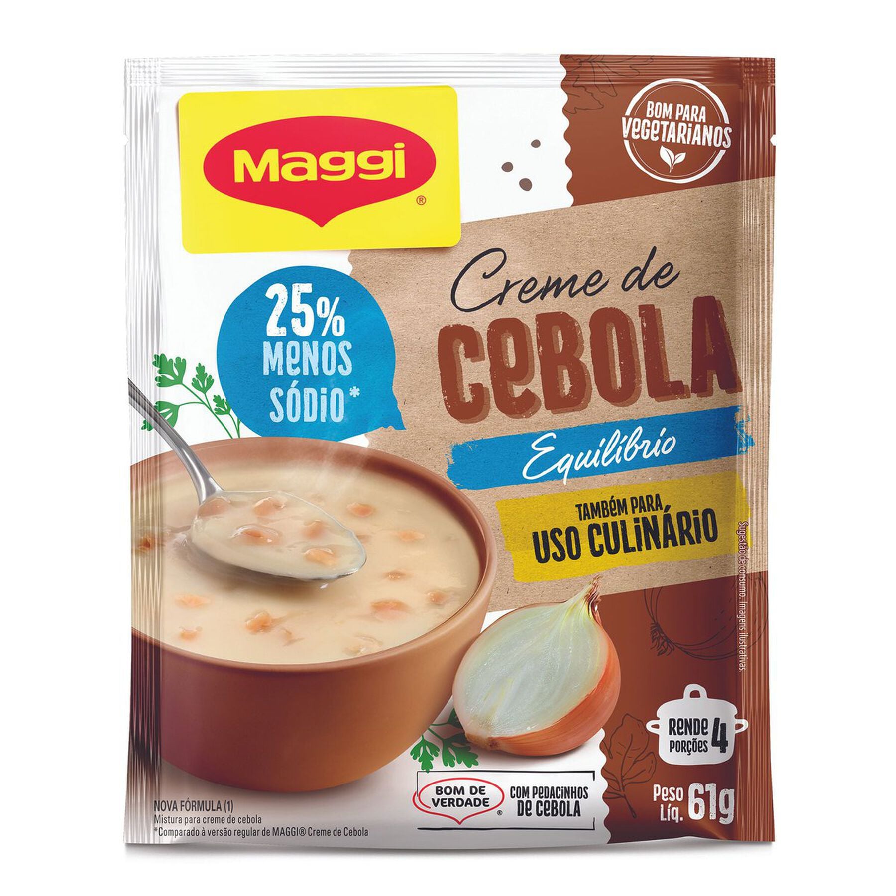 Creme Cebola Maggi Equilibrium Sach&ecirc; 61g&nbsp;