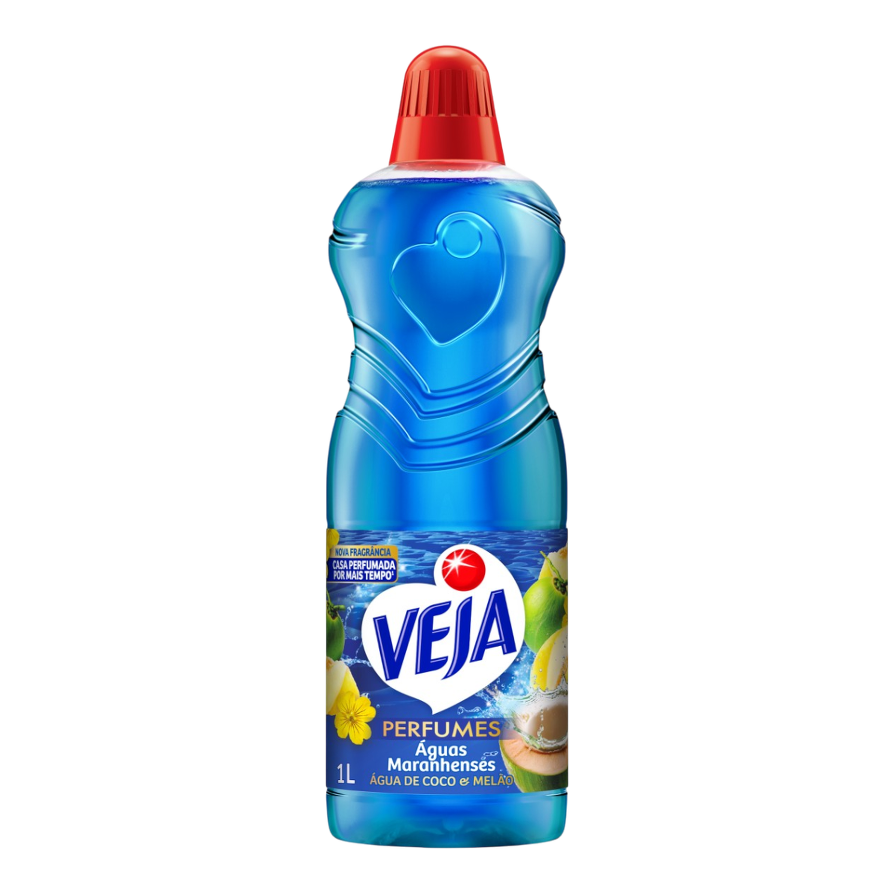 Limpador Perfumado &Aacute;gua de Coco e Mel&atilde;o Veja Perfumes &Aacute;guas Maranhenses Frasco 1l