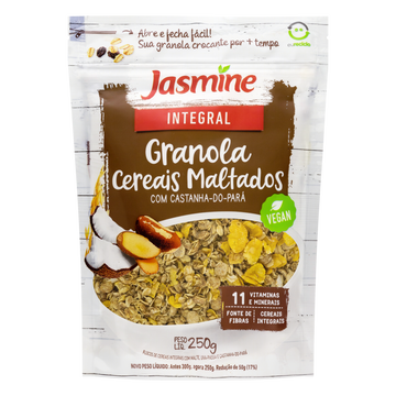 Granola Cereais Maltados Integral Jasmine Pouch 250g