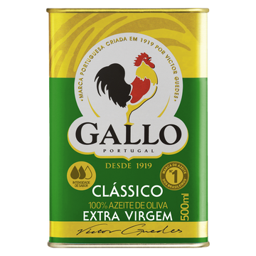 Azeite de Oliva Extra Virgem Português Gallo Lata 500ml