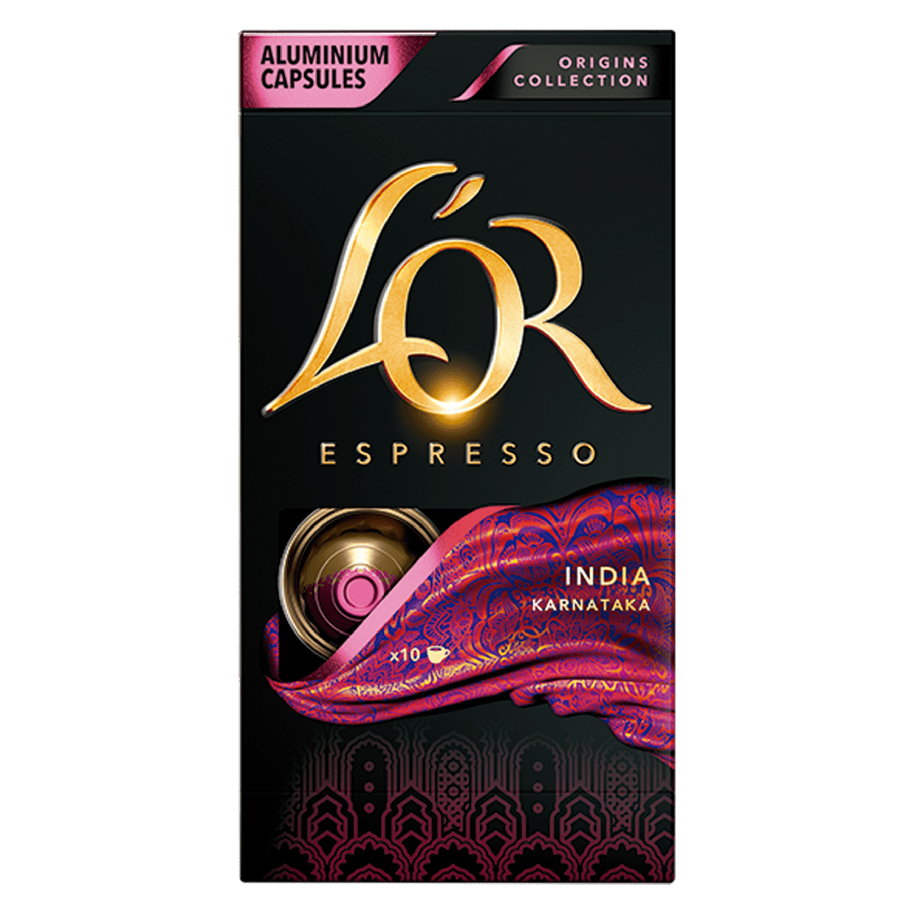 Café Espresso em Cápsula India L'or Caixa 52g C/10 Unidades