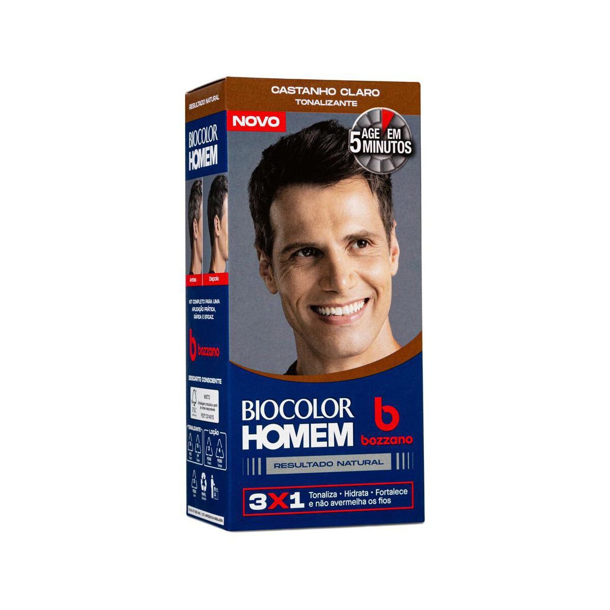 Tintura Castanho Claro Biocolor Homem