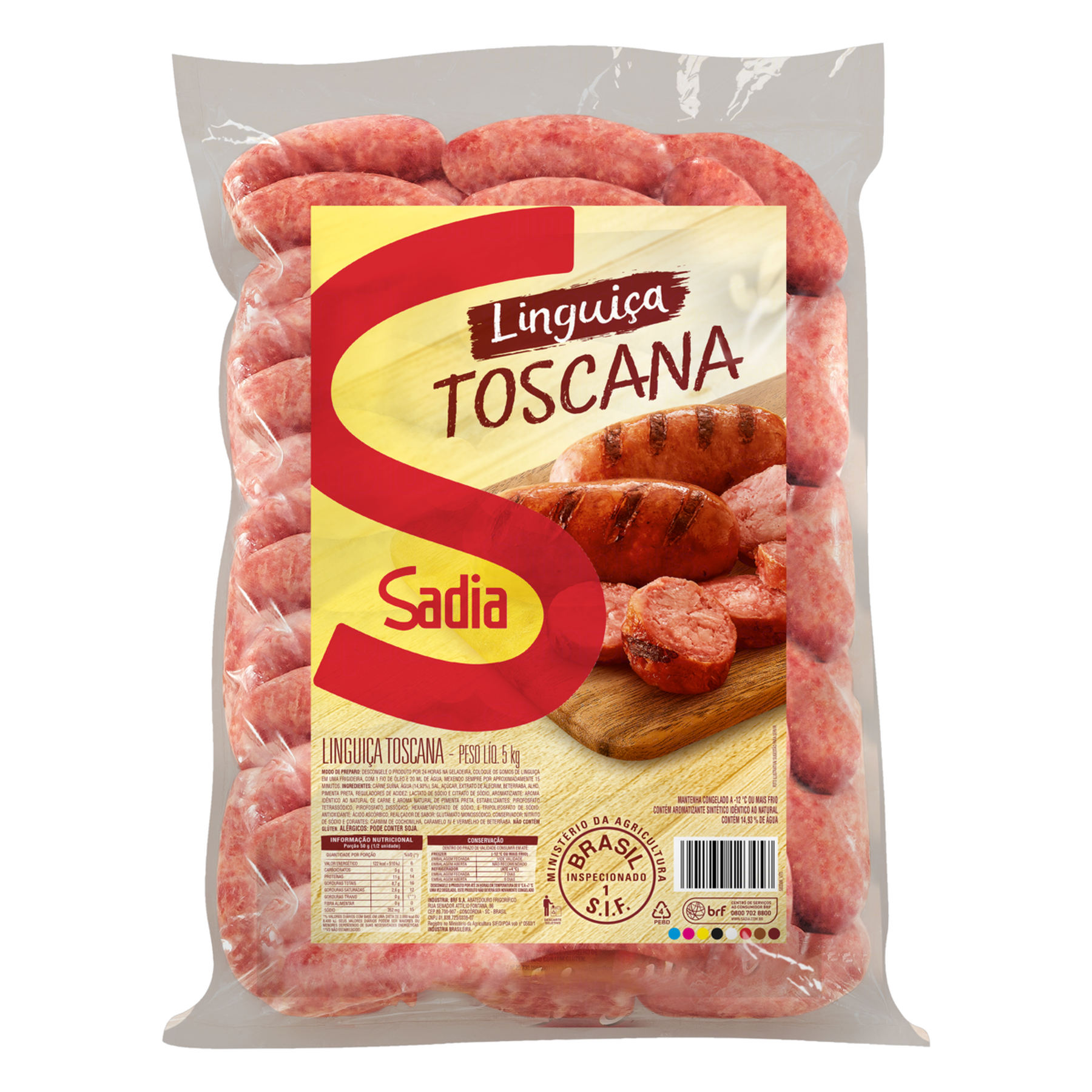 Linguiça Toscana Sadia aprox. 483g