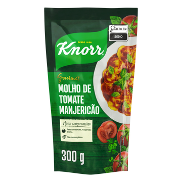 Molho de Tomate Manjericão Gourmet Knorr Sachê 300g