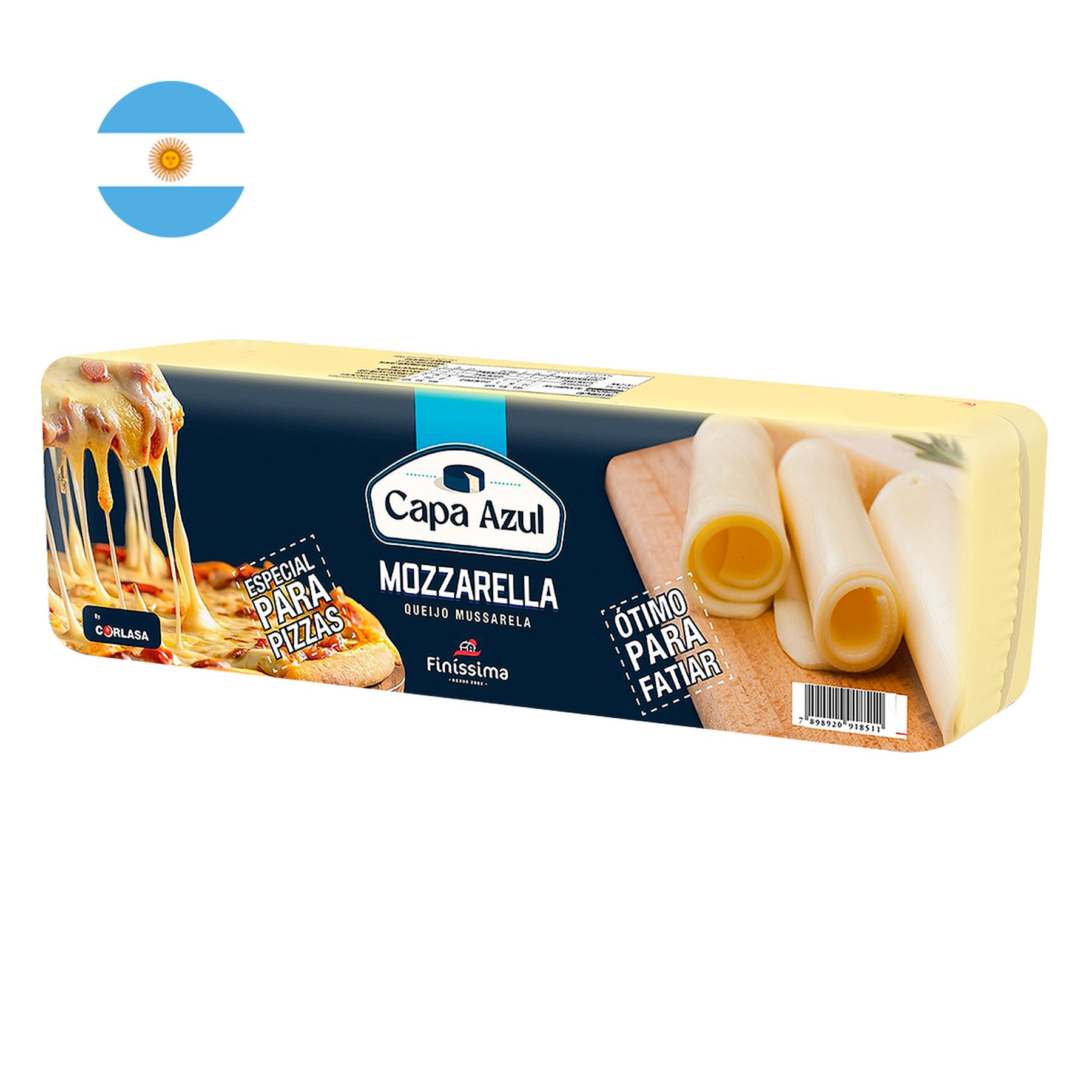 Queijo Mussarela Argentina Capa Azul Fatiado aprox. 150g