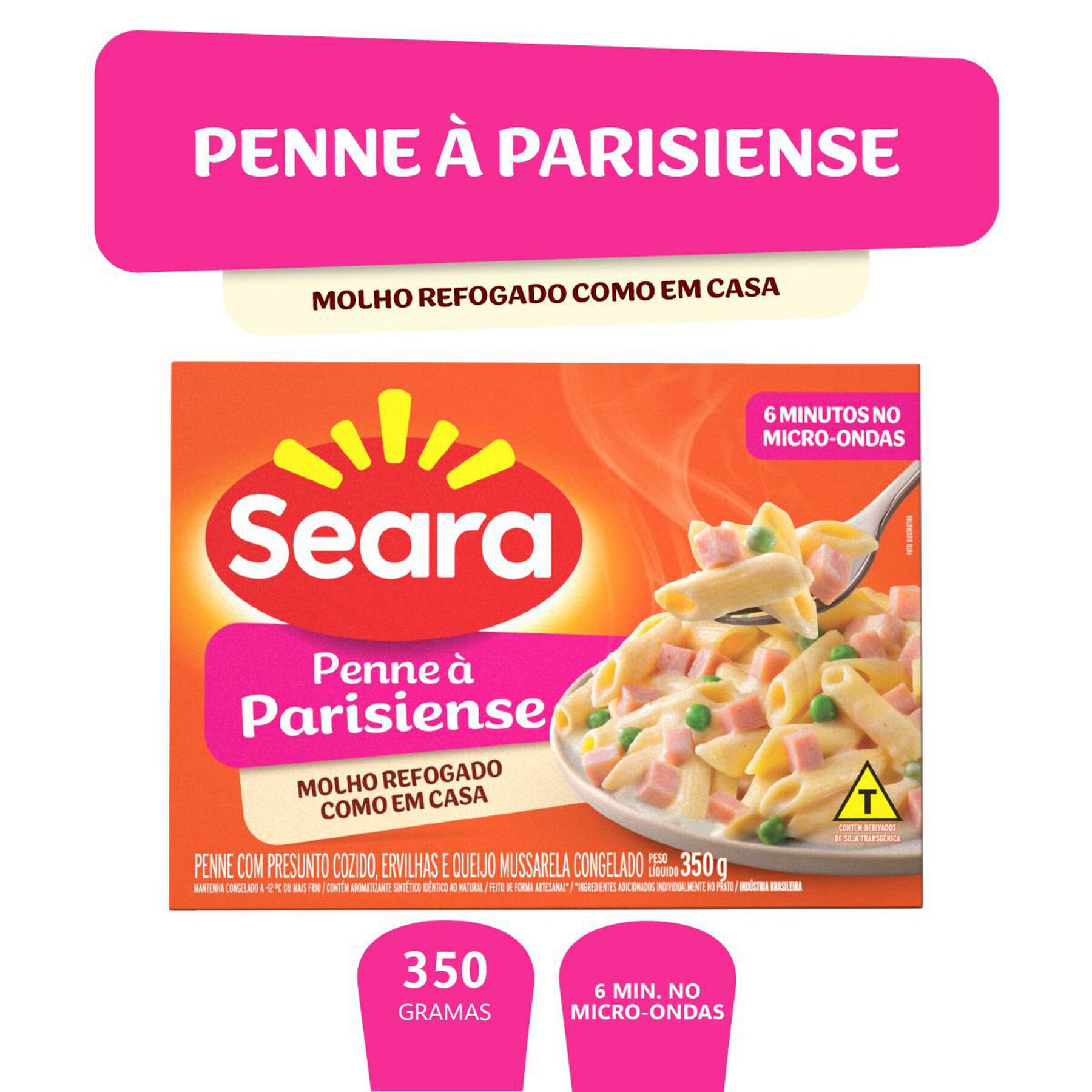 Penne parisiense Seara 350g