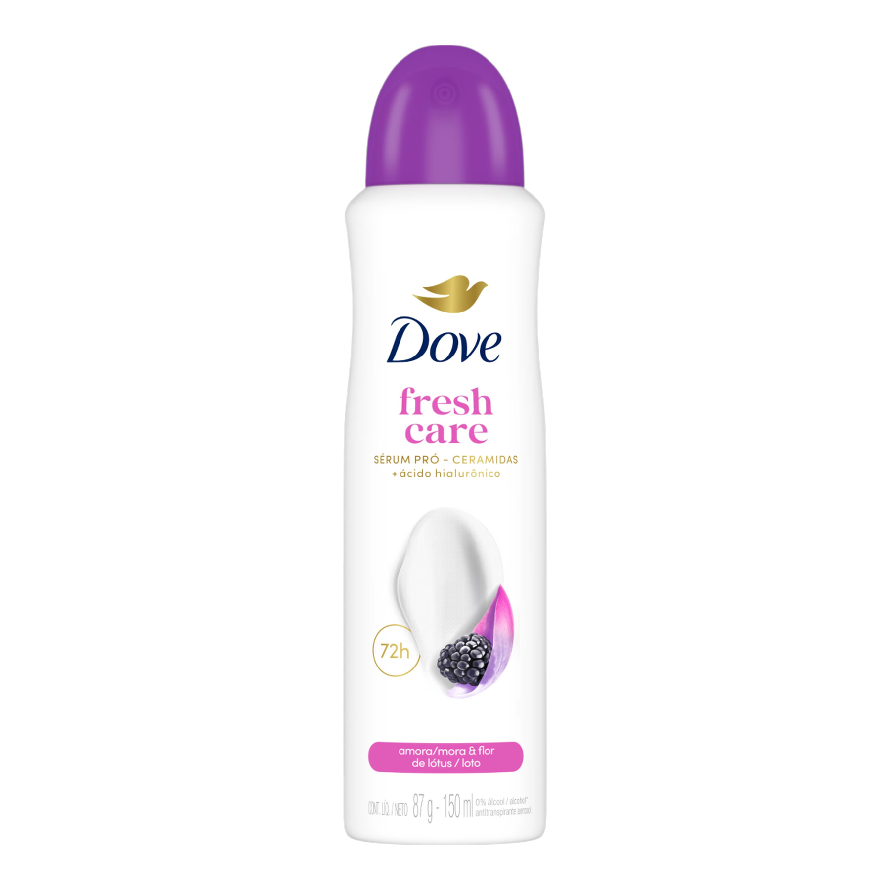 Desodorante Antitranspirante Aerossol Dove Fresh Care Amora & Flor de L&oacute;tus 150ml
