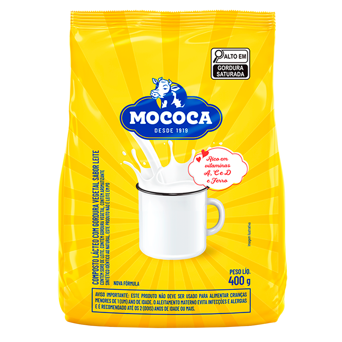 Composto L&aacute;cteo Mococa Pacote 400g