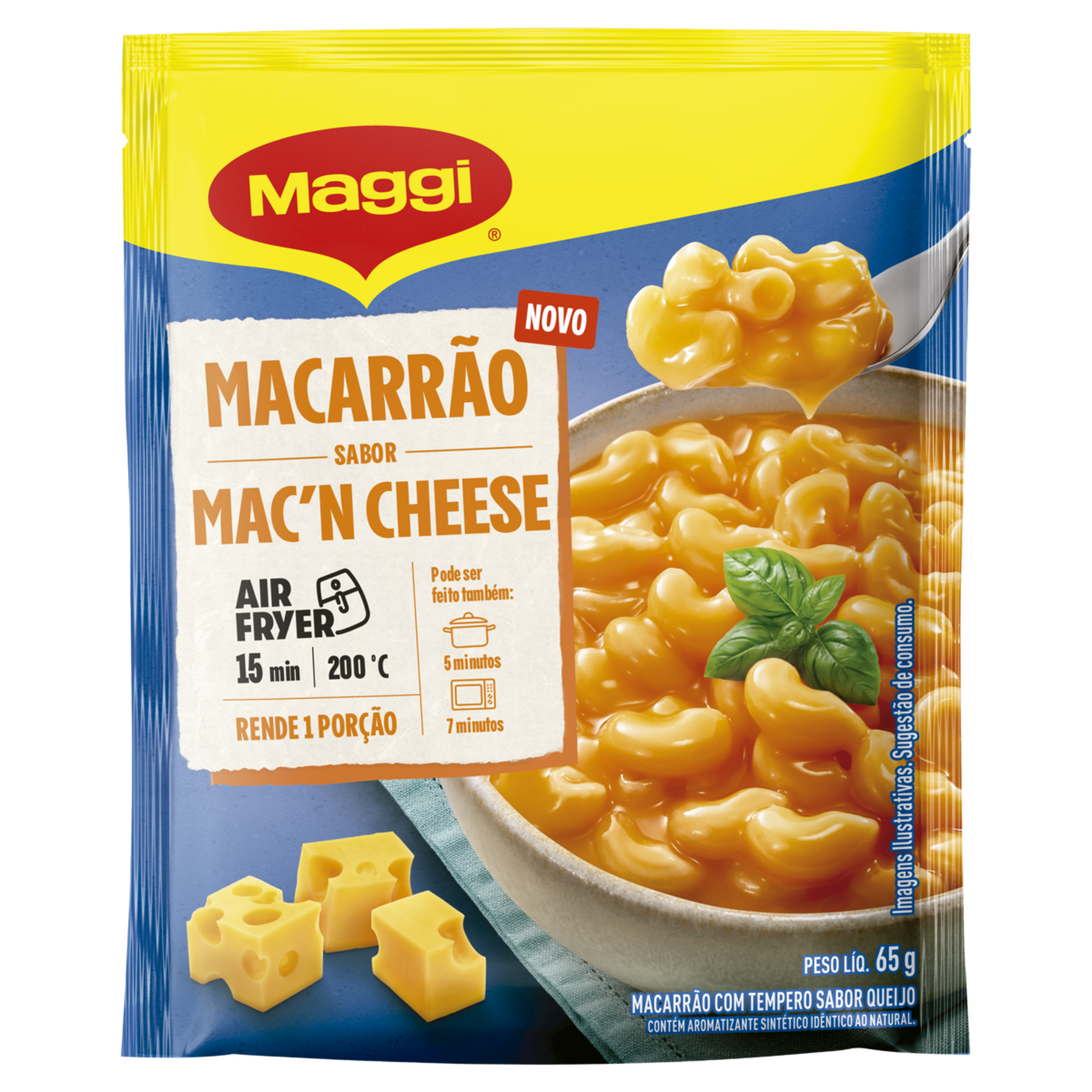 Macarr&atilde;o Mac'n Chesse Maggi Pacote 65g