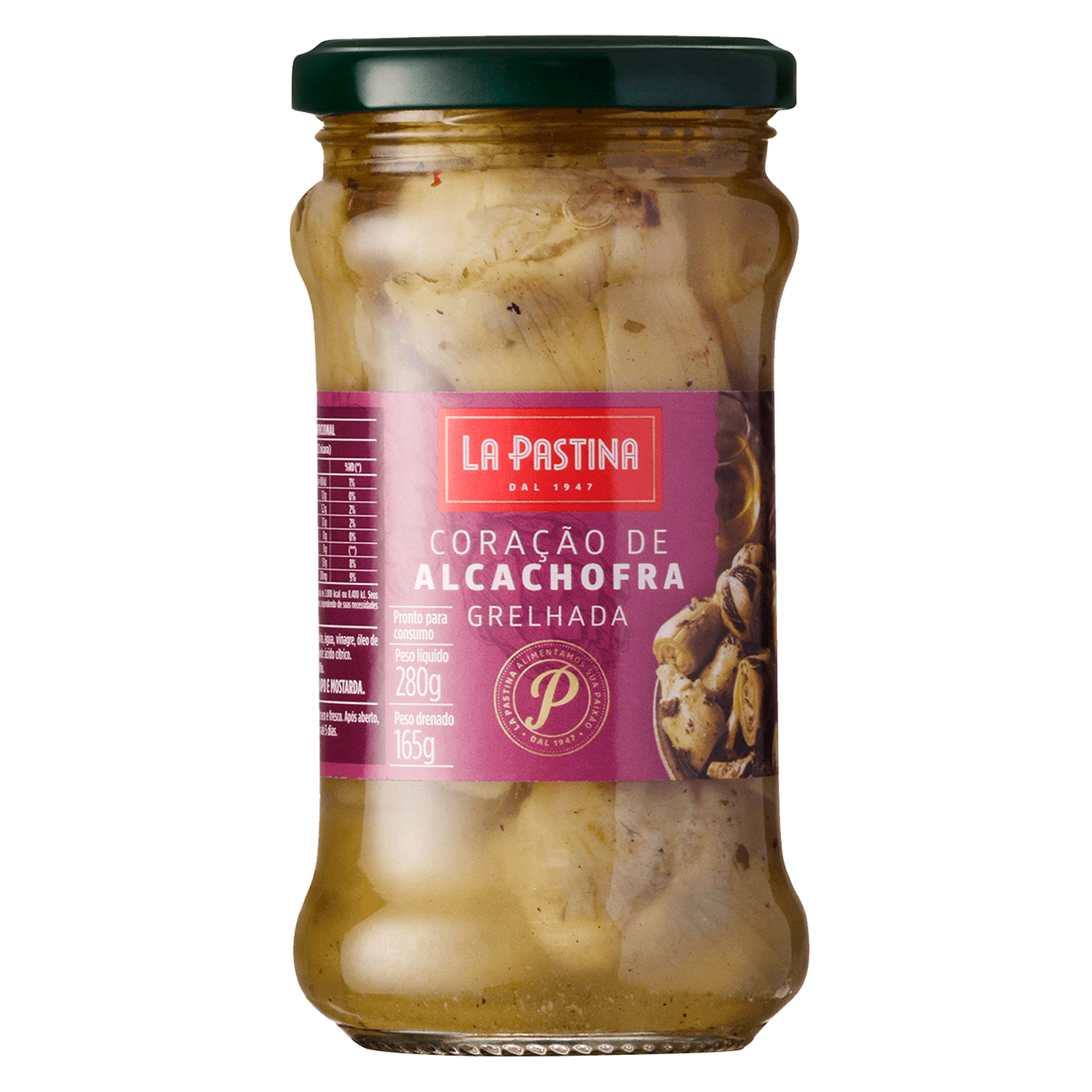 Cora&ccedil;&atilde;o de Alcachofra Grelhada La Pastina Vidro 280g