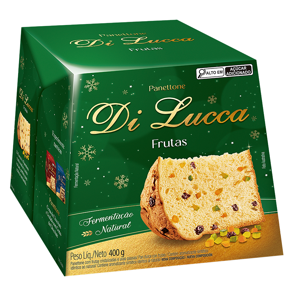 Panettone Frutas Di Lucca Caixa 400g