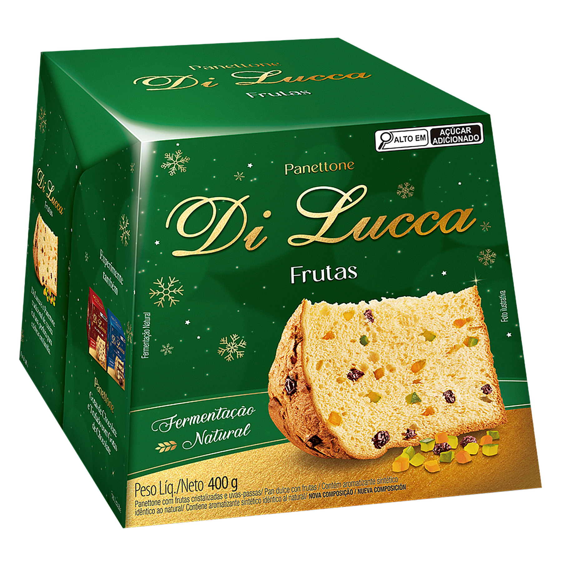 Panettone Frutas Di Lucca Caixa 400g