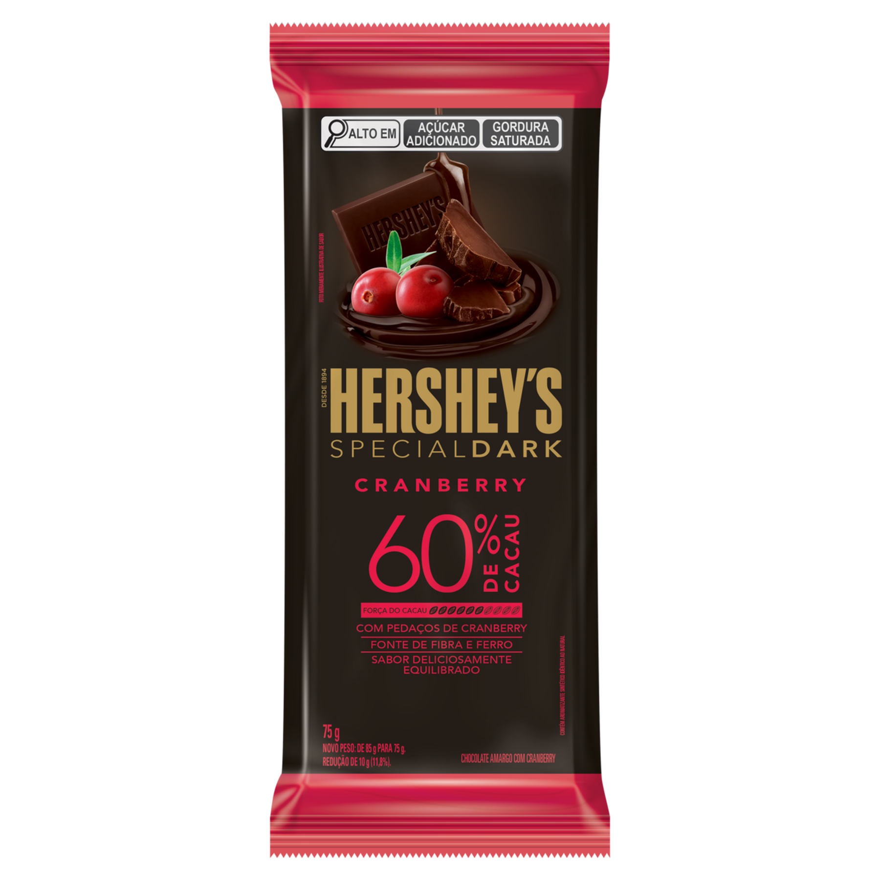 Chocolate Hershey's Special Dark 60% Cranberry 75g