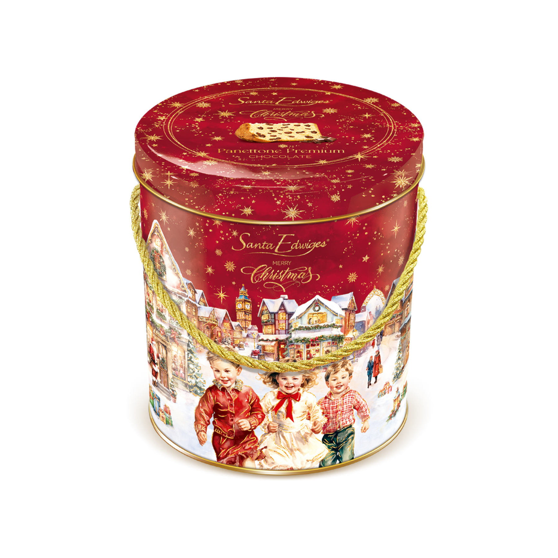Panettone Premium com Chocolate Santa Edwiges Lata 400g