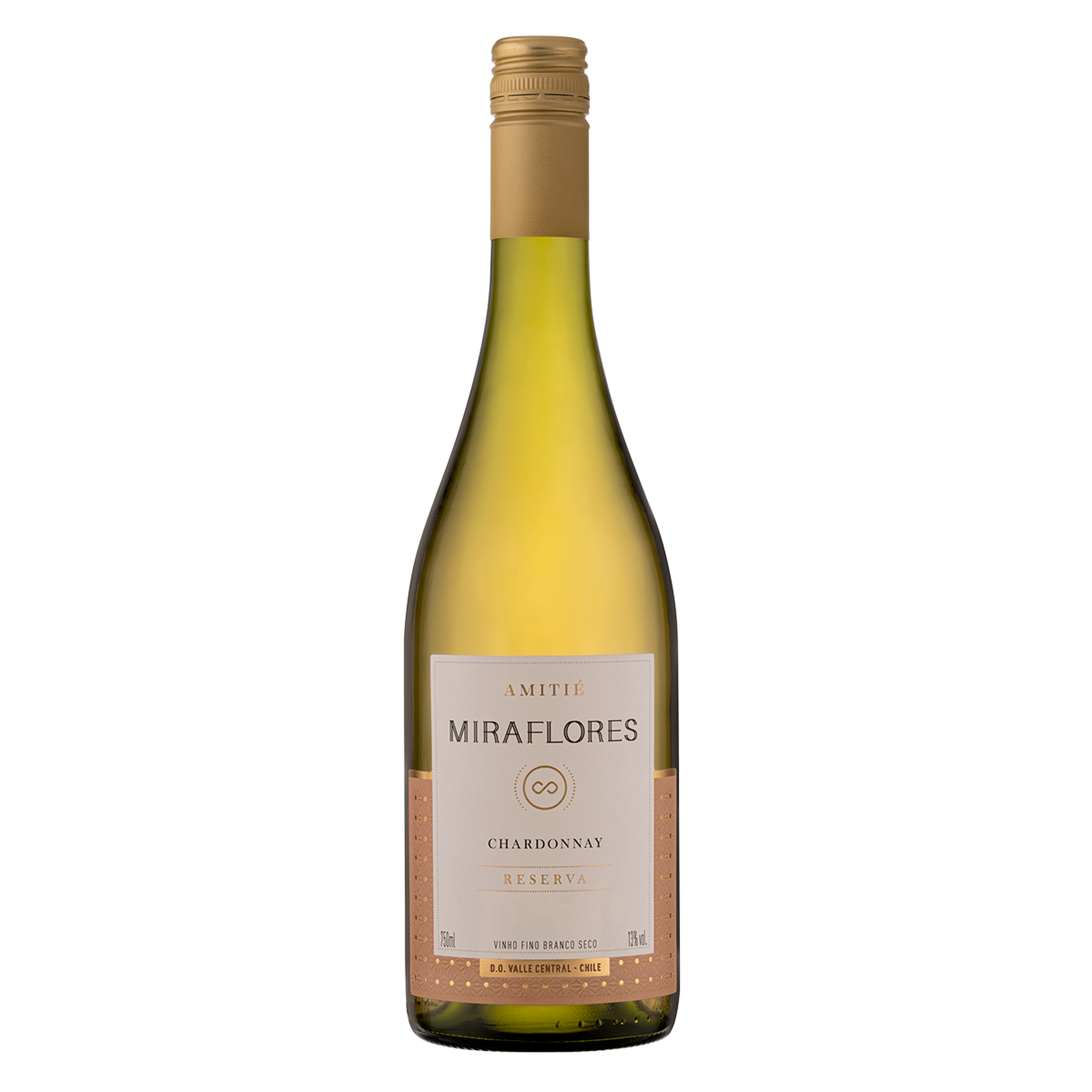 Vinho Branco Chardonnay Reserva Amiti&eacute; Miraflores Garrafa 750ml