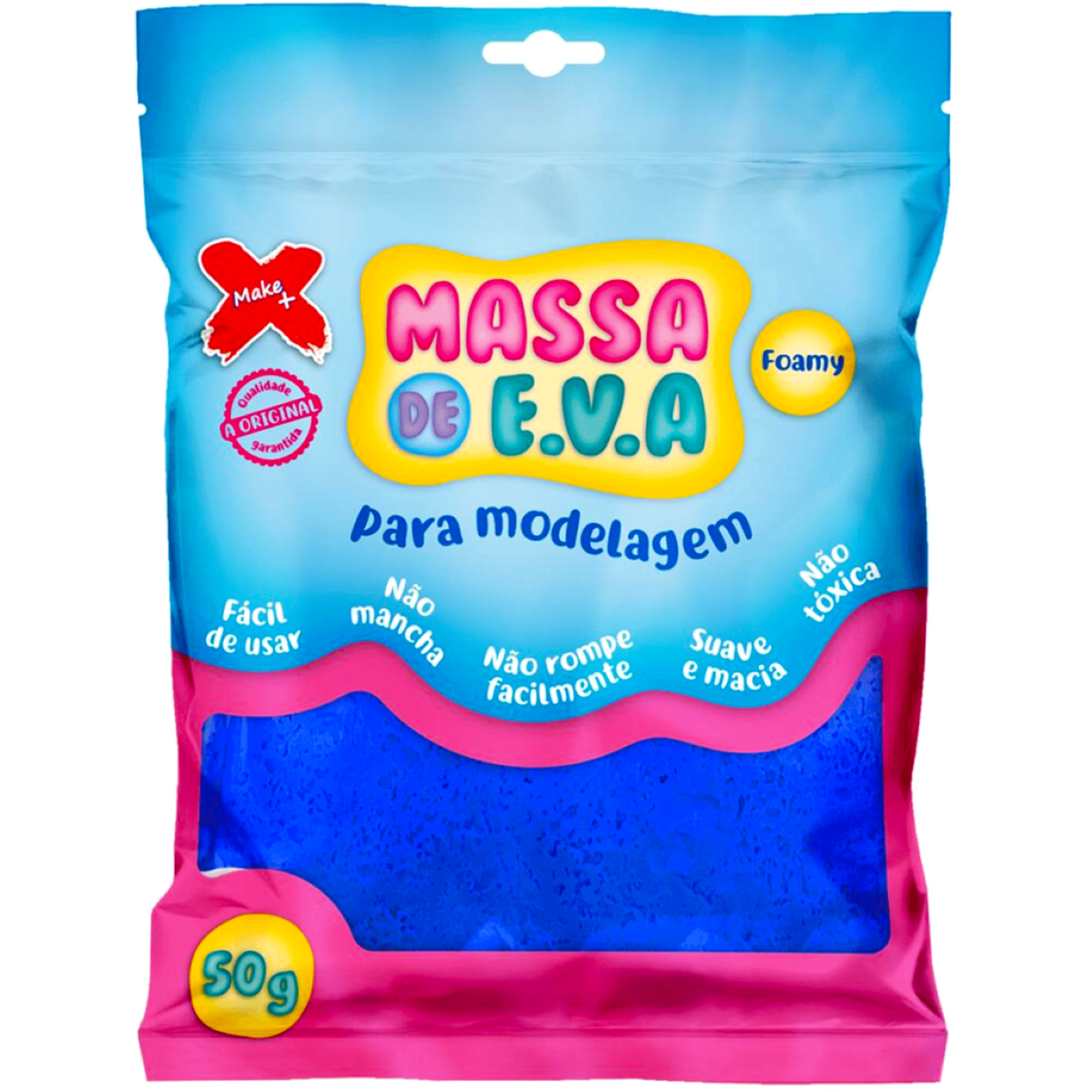 Massa Modelar De Eva Azul Escuro 50g