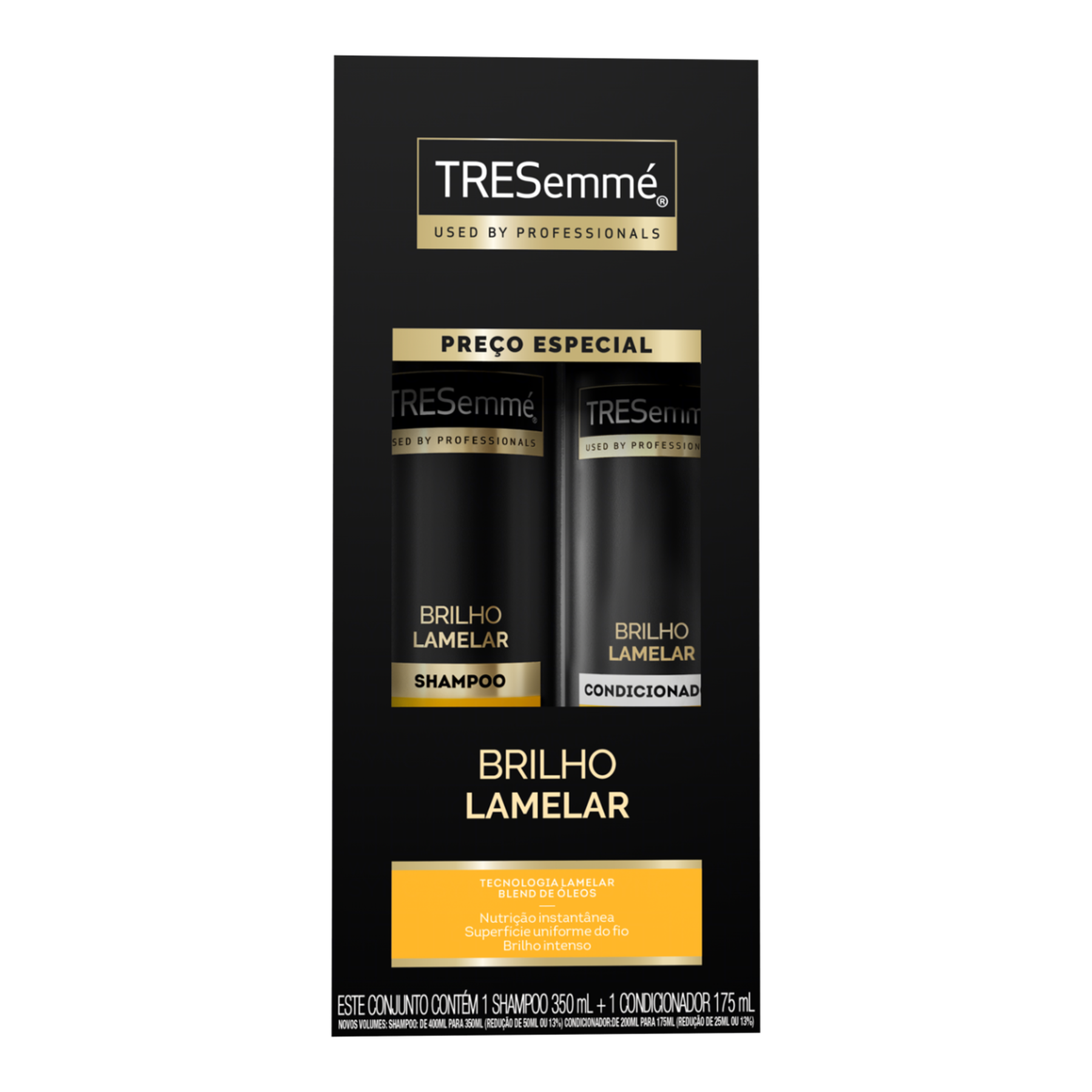 Shampoo 350ml + Condicionador 175ml Brilho Lamelar TRESemm&eacute;