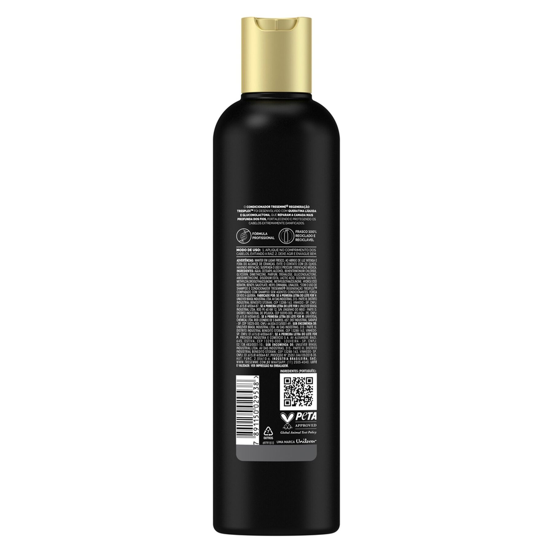 Condicionador Tresplex Regeneração Tendências de Salão Tresemmé Frasco 400ml