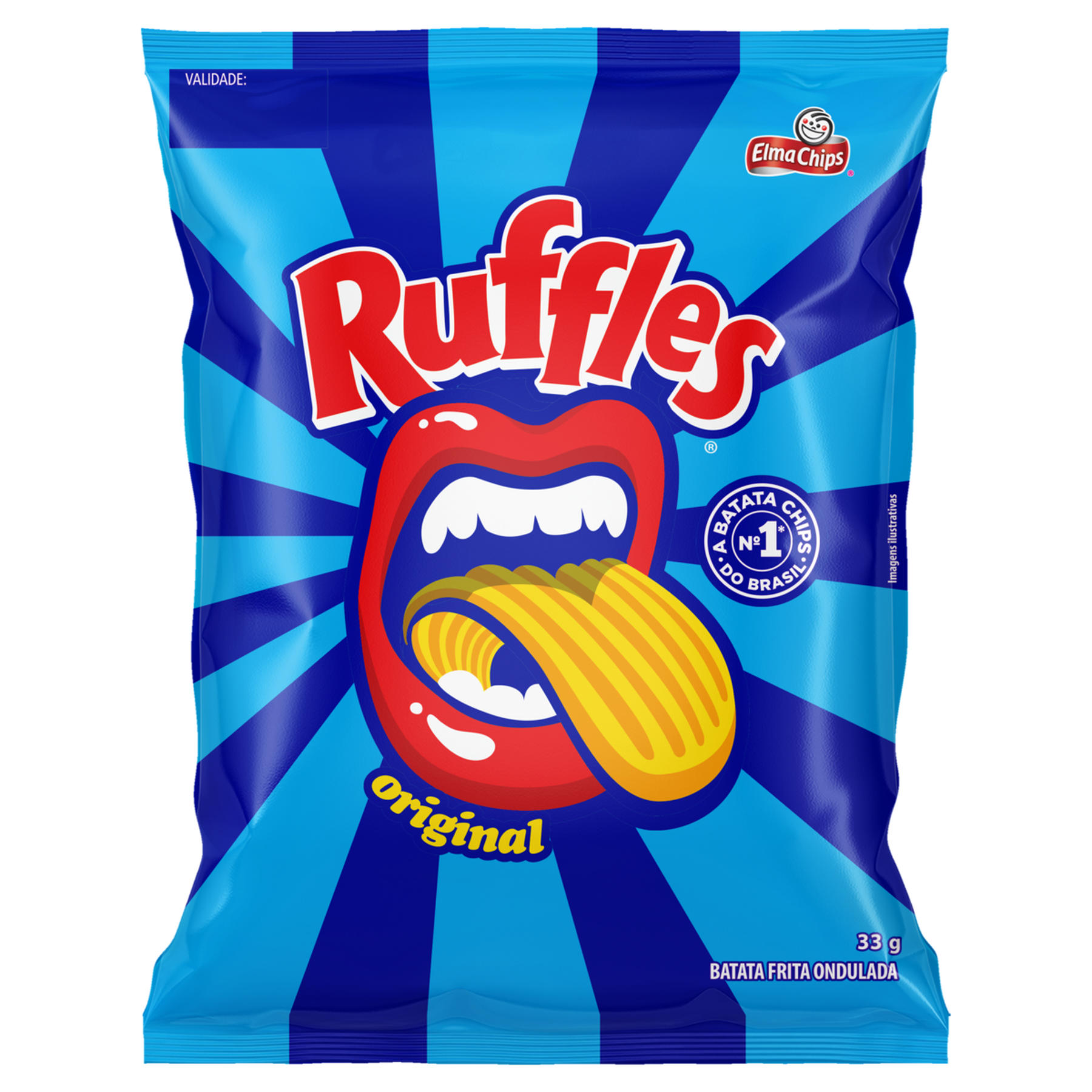 Batata Frita Ondulada Original Ruffles Pacote 33g