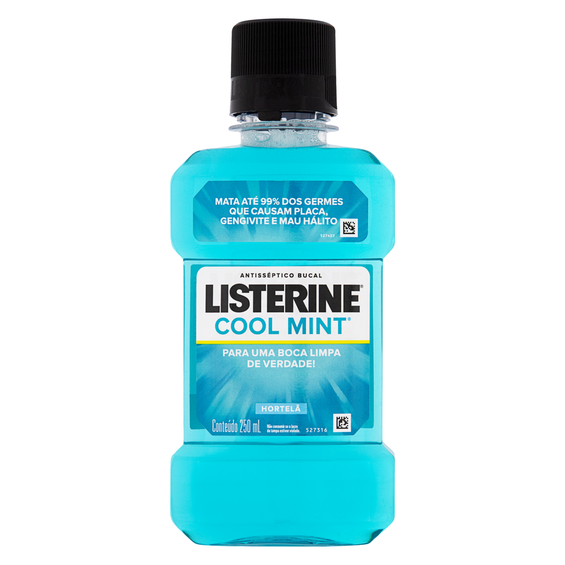 Enxaguante Bucal Antisséptico Hortelã Listerine Cool Mint Frasco 250ml