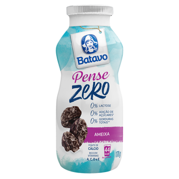 Bebida Láctea Fermentada Ameixa Zero Lactose Batavo Pense Zero Frasco 170g