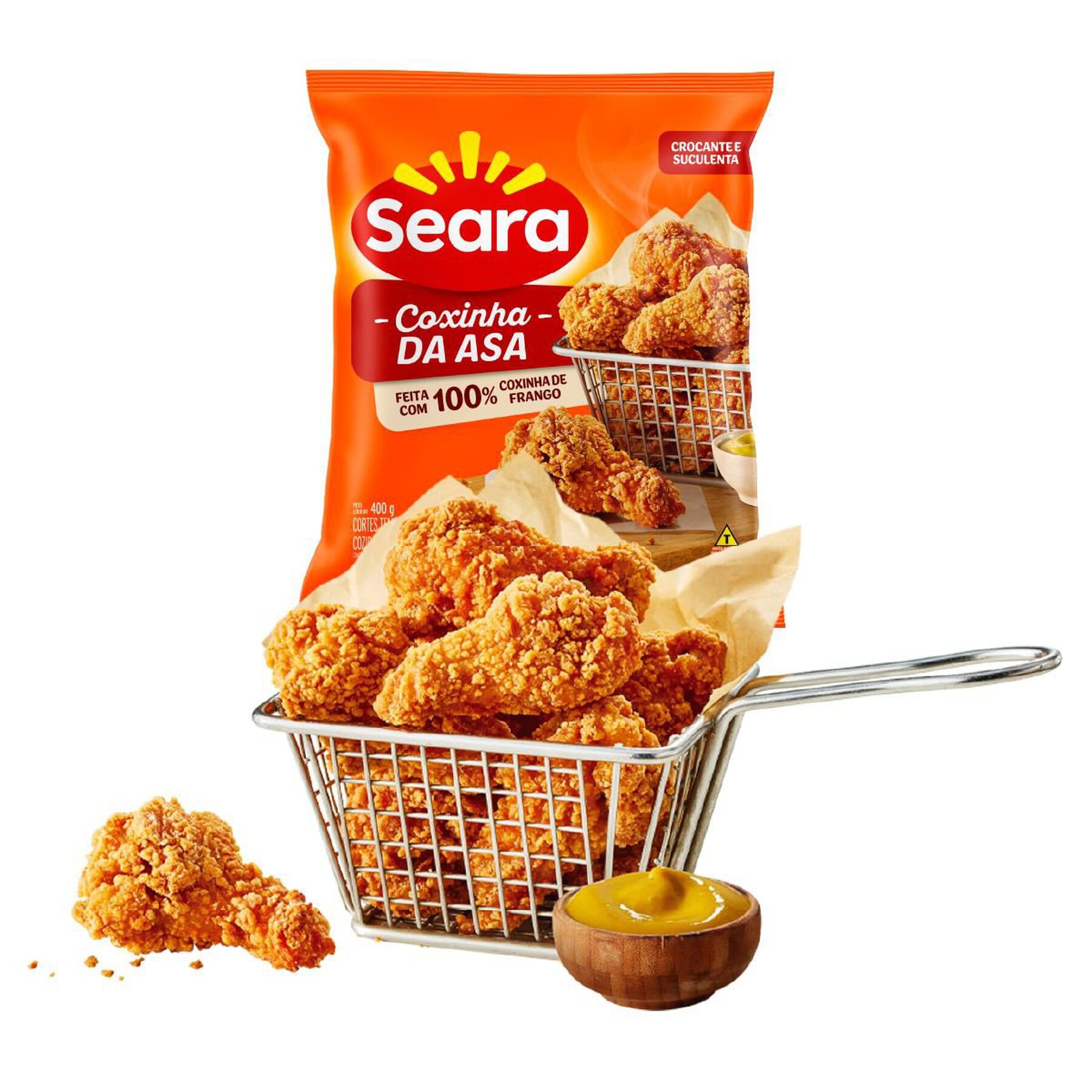 Coxinha da Asa Tradicional Empanado Crocante Seara 400g