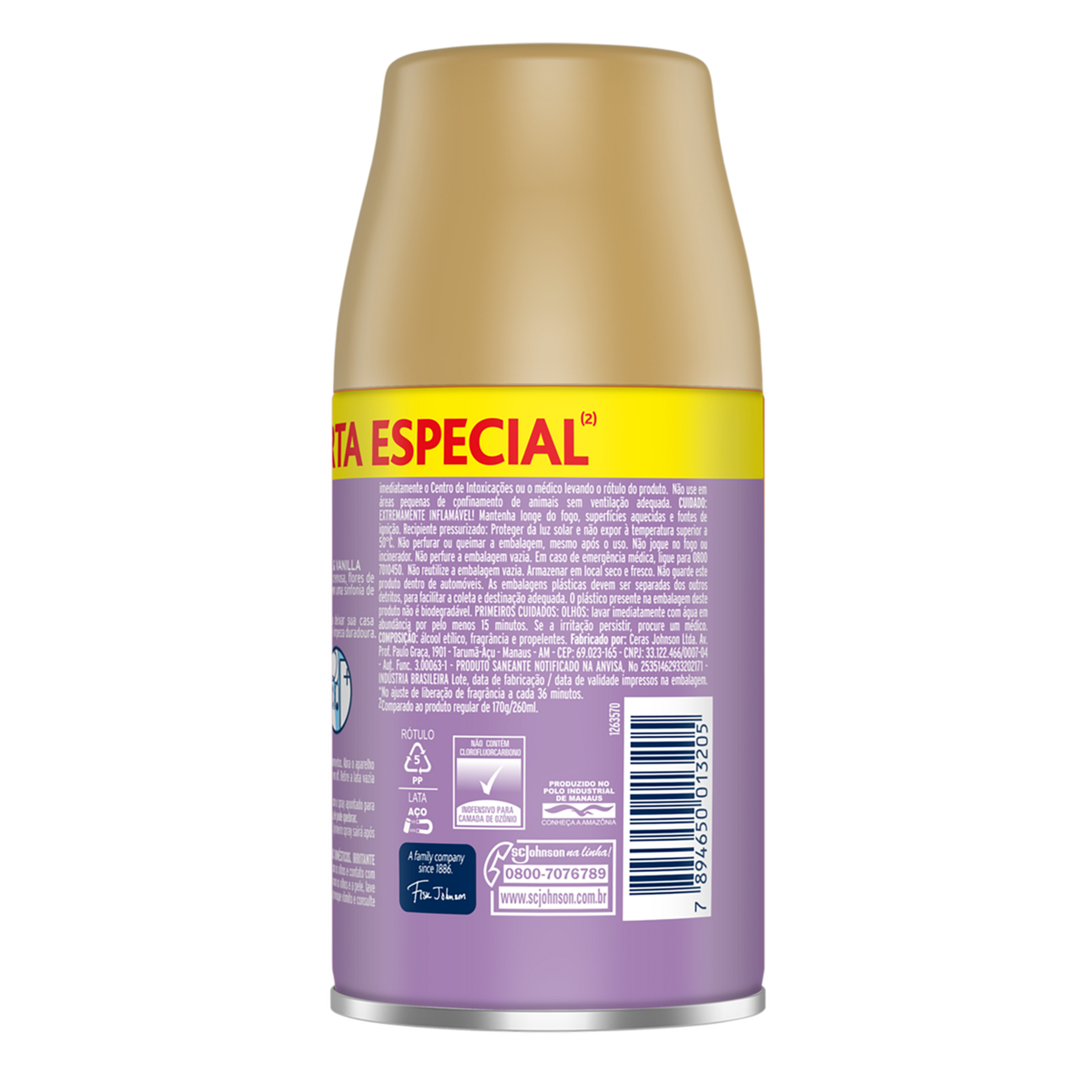 Odorizador de Ambiente Lavanda <(>&<)> Vanilla Glade Automatic Frasco 260ml Refil Oferta Especial