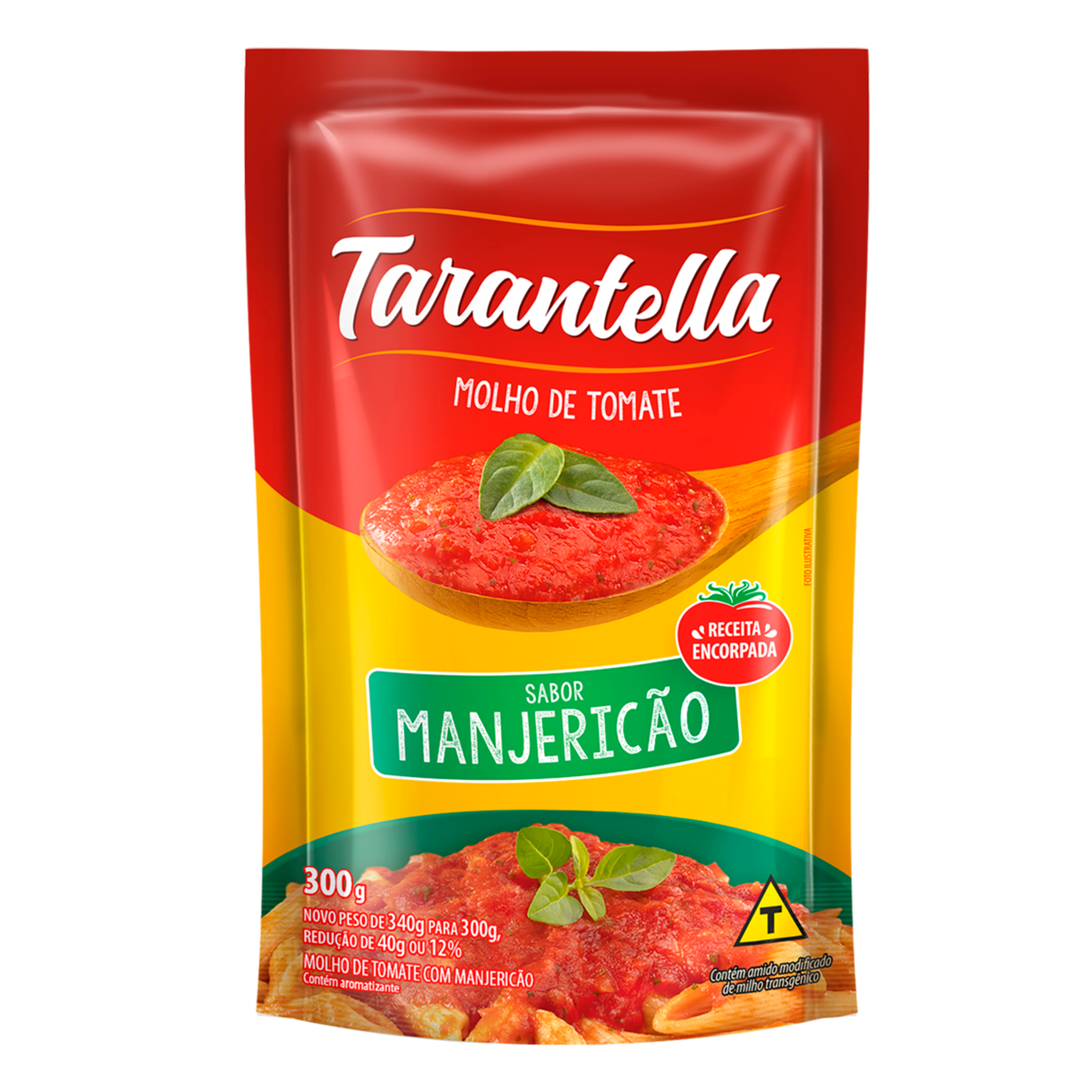 Molho de Tomate com Manjericão Tarantella Sachê 300g