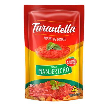 Molho de Tomate com Manjericão Tarantella Sachê 300g