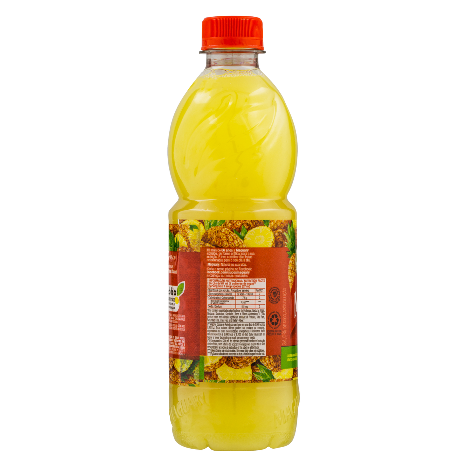 Suco Concentrado Abacaxi Maguary Garrafa 500ml