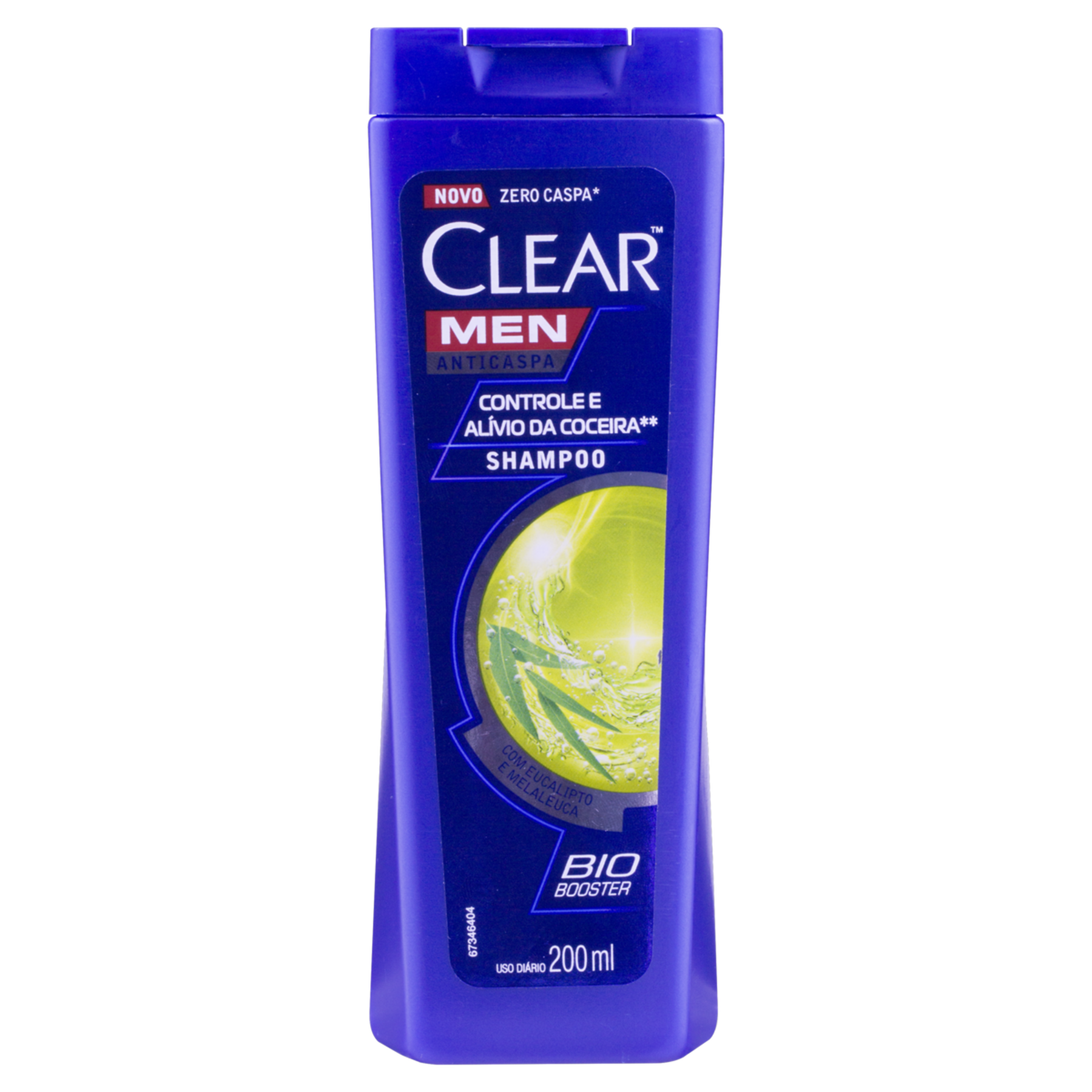 Shampoo Anticaspa Clear Men Controle e Alívio da Coceira Frasco 200ml