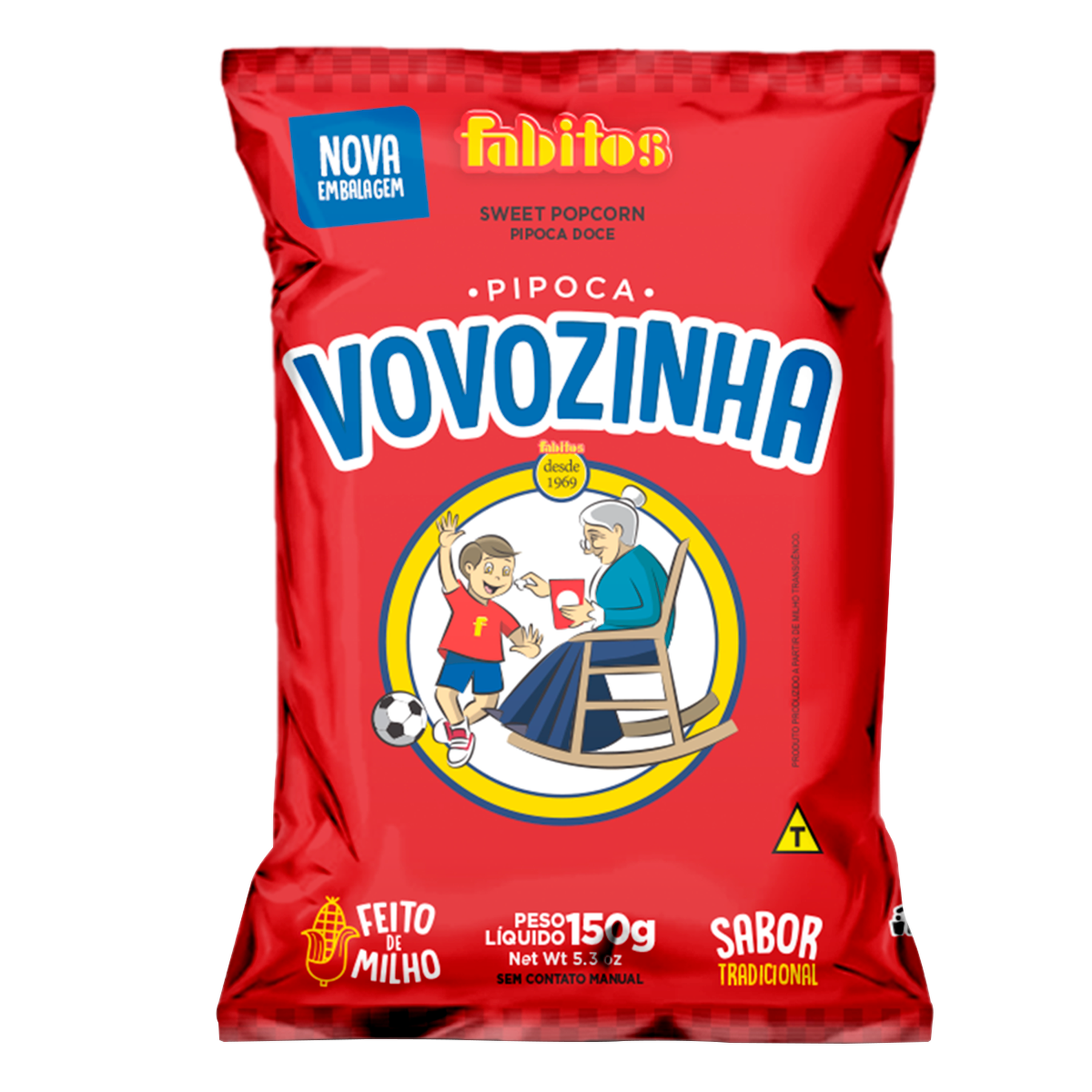 Pipoca Doce Vovozinha Fabitos Pacote 150g