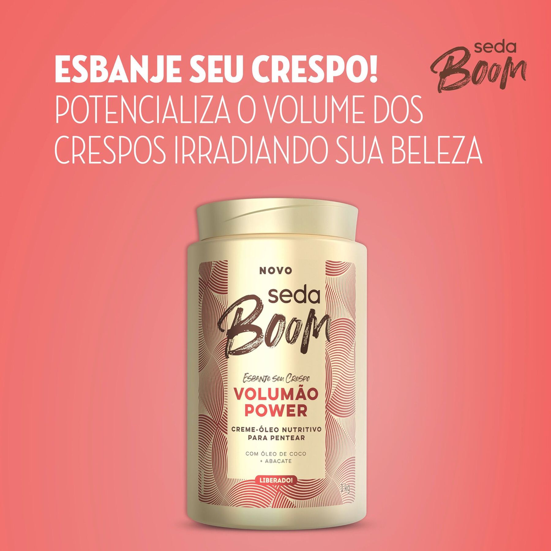 Creme para Pentear Seda Boom Volumão Power 1kg