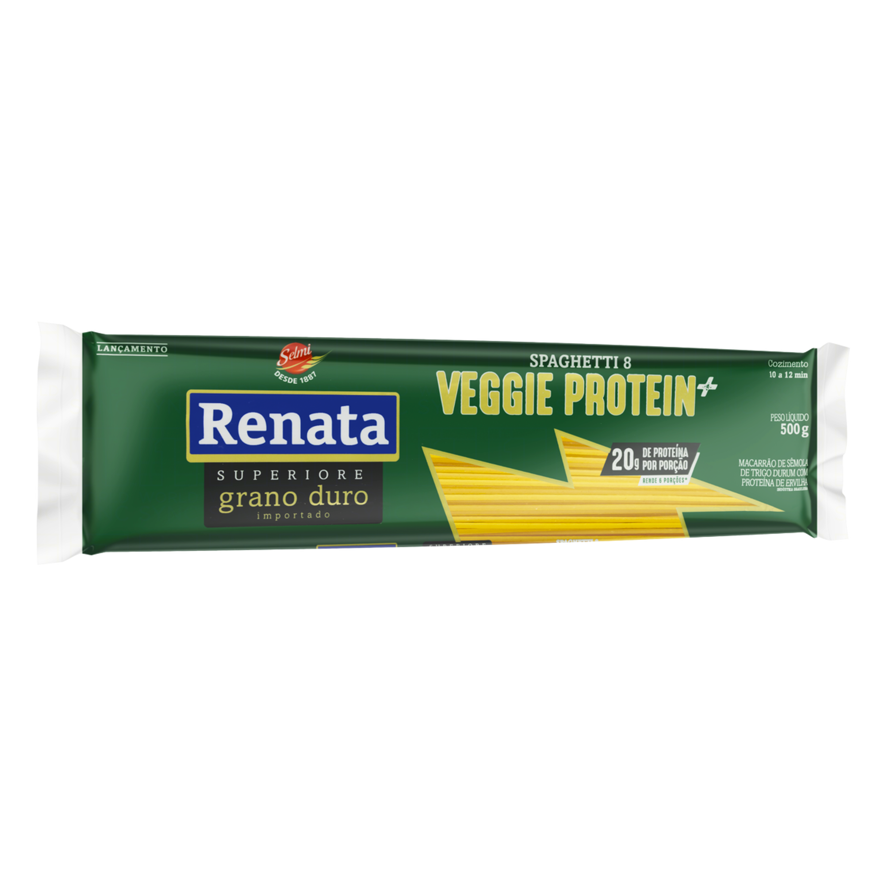 Macarr&atilde;o de S&ecirc;mola de Trigo Spaghetti Veggie Protein Renata 500g
