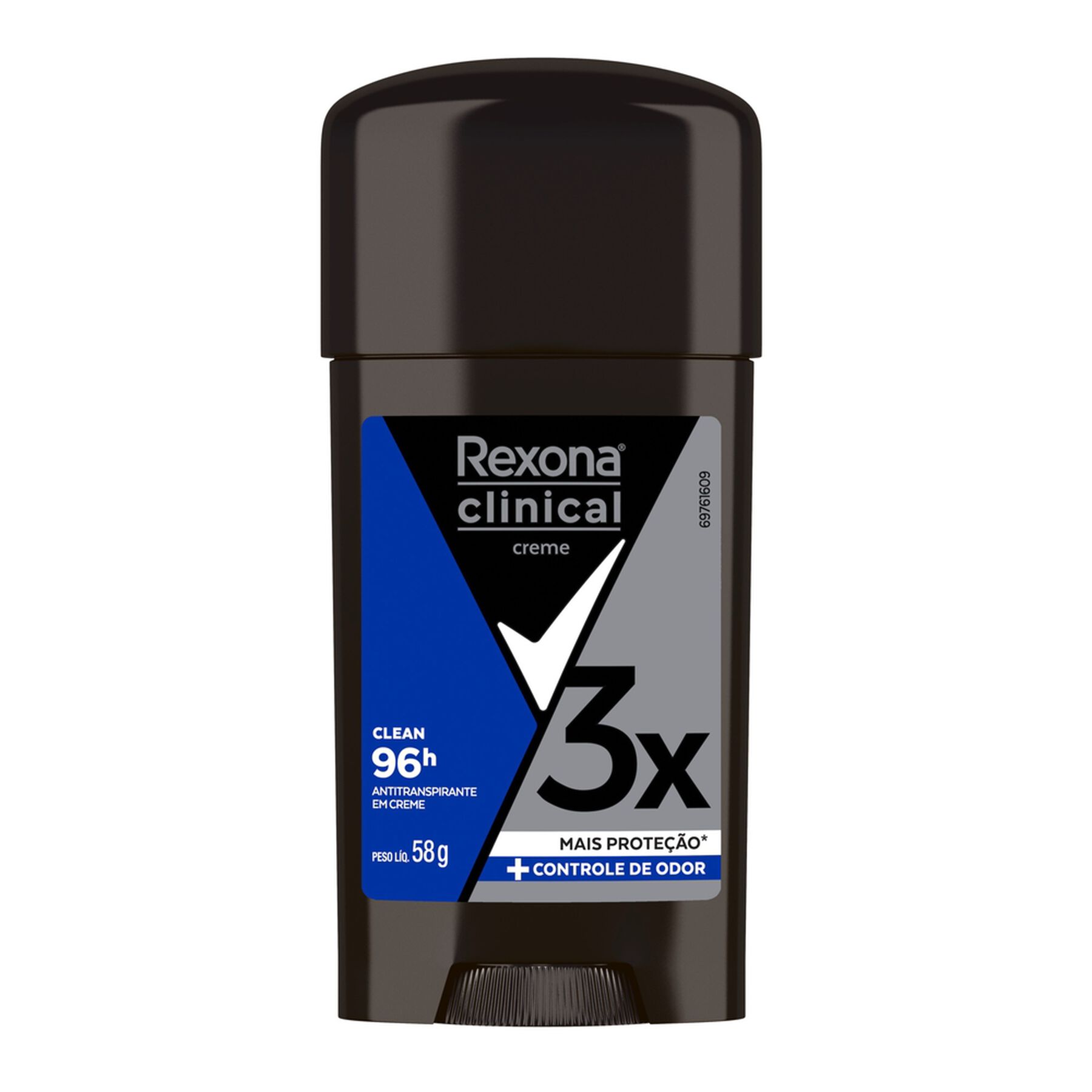 Antitranspirante em Creme Clean 96h Rexona Clinical 58g
