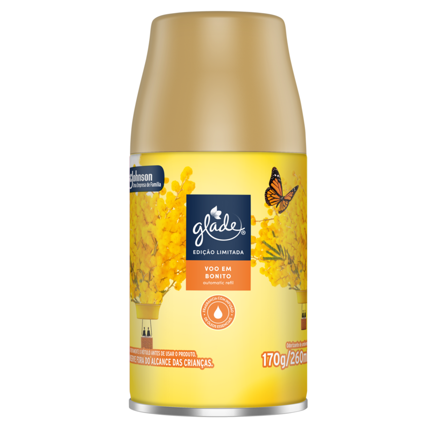 Odorizador de Ambiente Voo em Bonito Glade Automatic Frasco 260ml Refil
