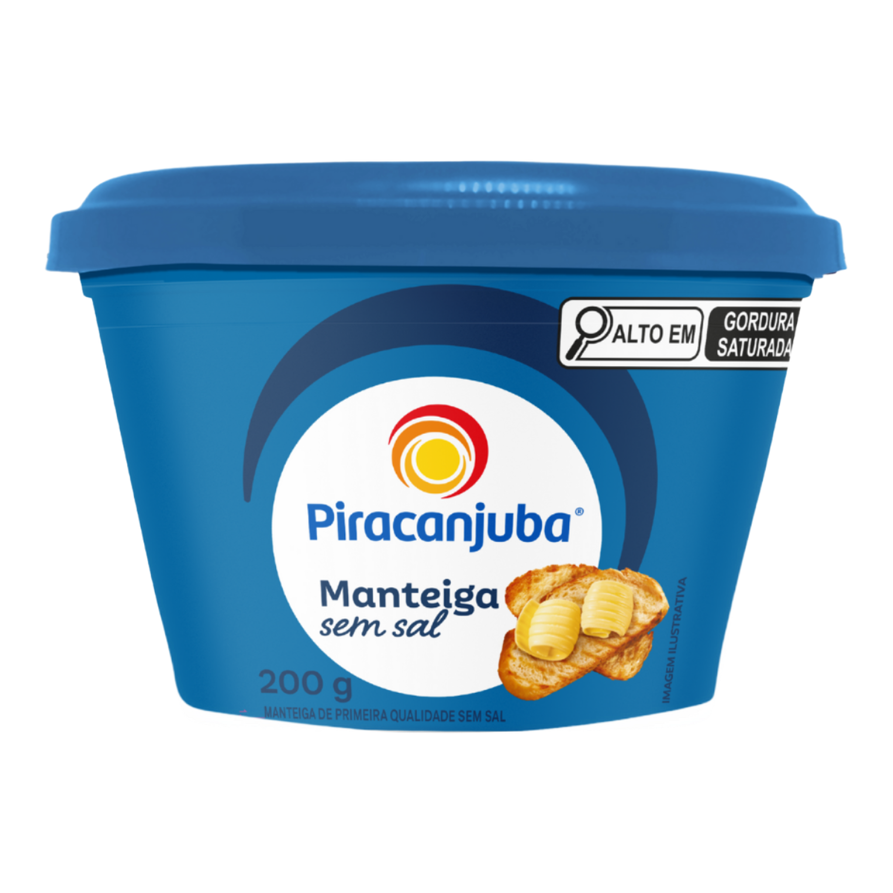 Manteiga de Primeira Qualidade sem Sal Piracanjuba Pote 200g