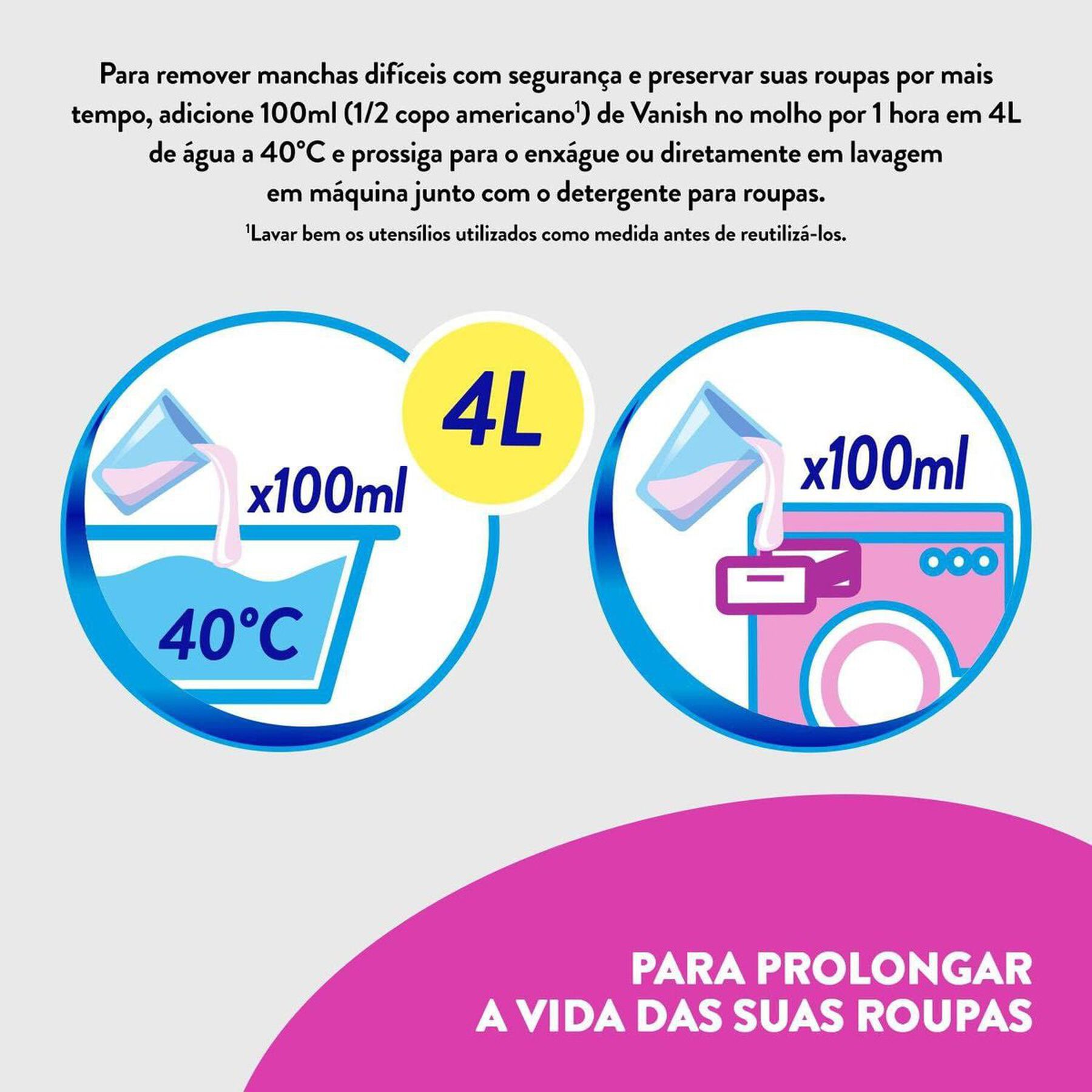 Tira-Manchas Gel Multiuso Vanish Frasco 3l Leve Mais Pague Menos