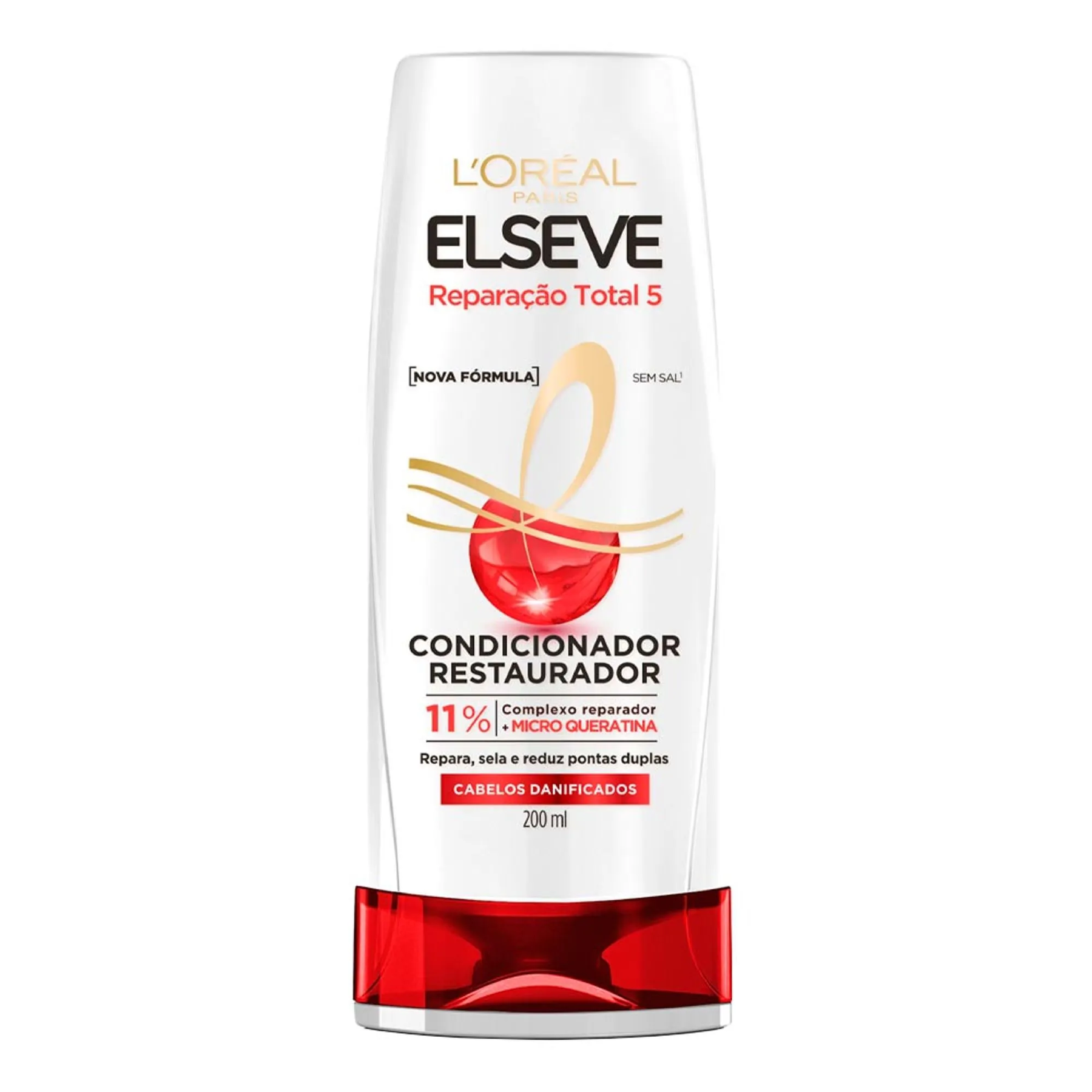 Condicionador Restaurador L'Or&eacute;al Paris Elseve Repara&ccedil;&atilde;o Total 5 Frasco 200ml
