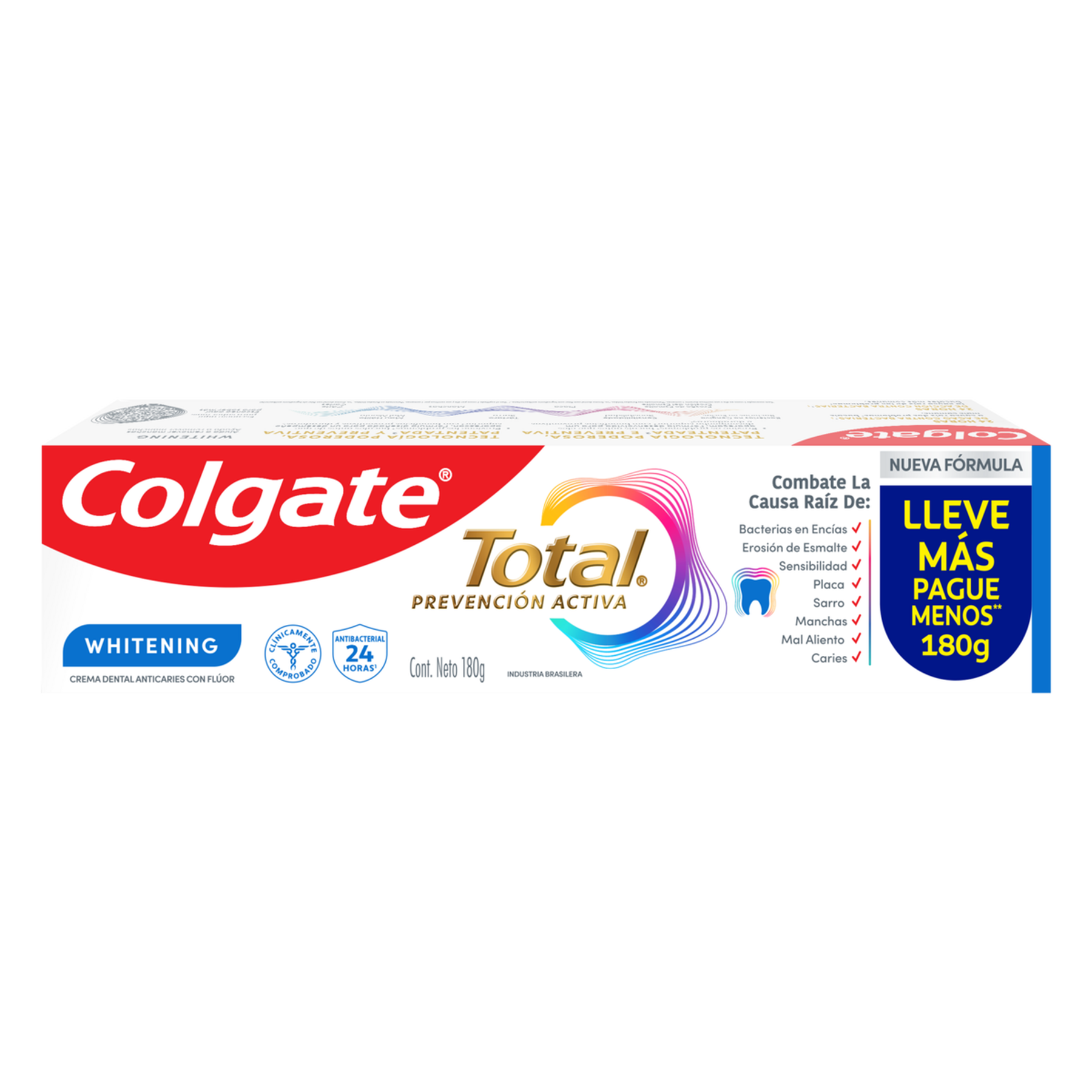 Creme Dental para Branqueamento Whitening Total Colgate 180g&nbsp;