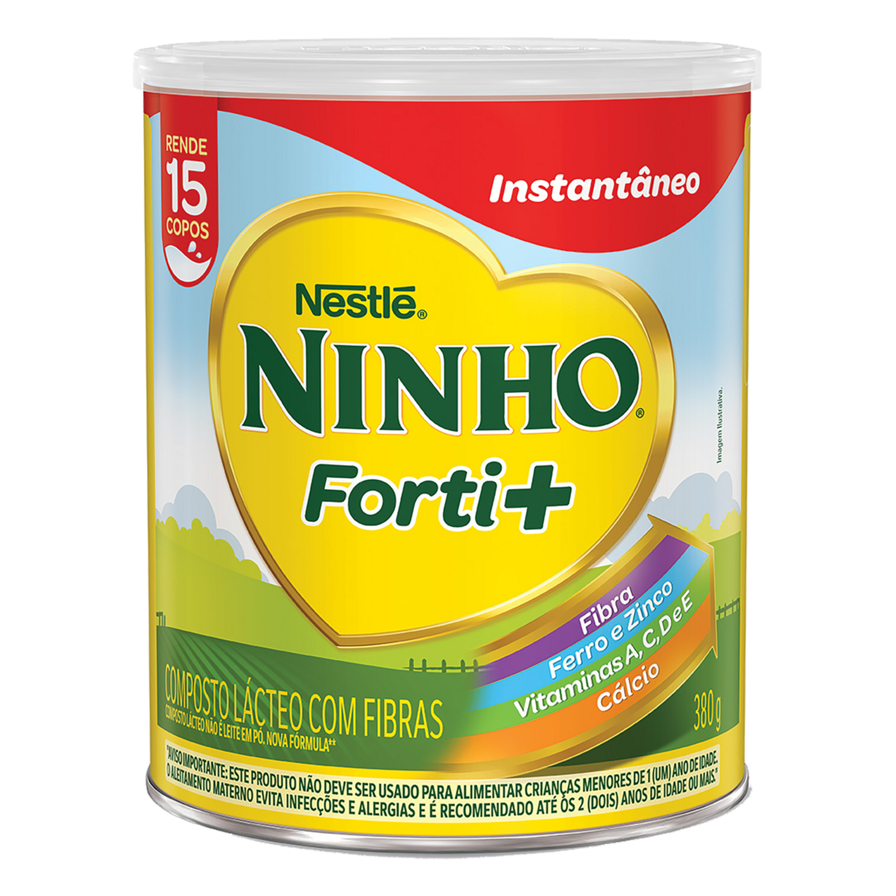 Composto L&aacute;cteo Forti+ Ninho Lata 380g