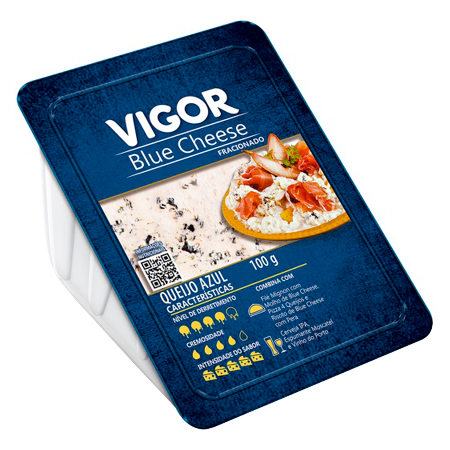 Queijo Blue Cheese Fracionado Vigor 100g