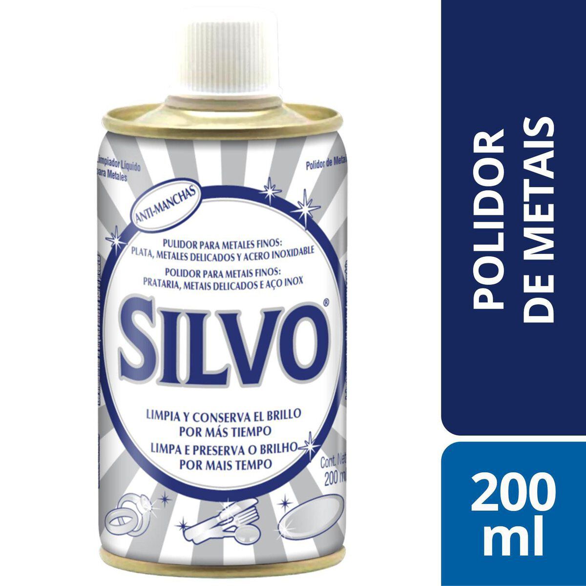 Polidor de Metais L&iacute;quido Silvo Frasco 200ml