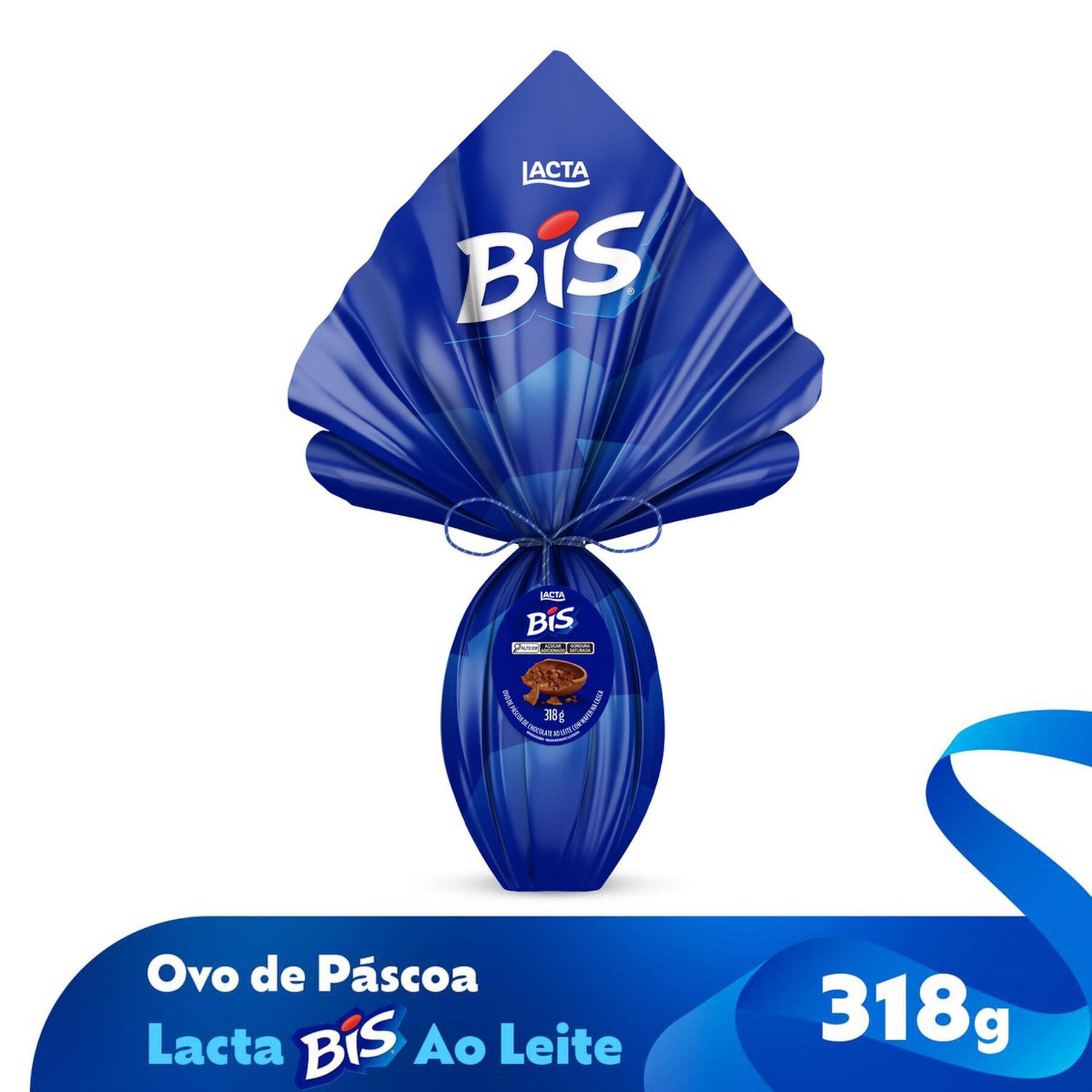 Ovo de Páscoa ao Leite Bis Lacta 318g