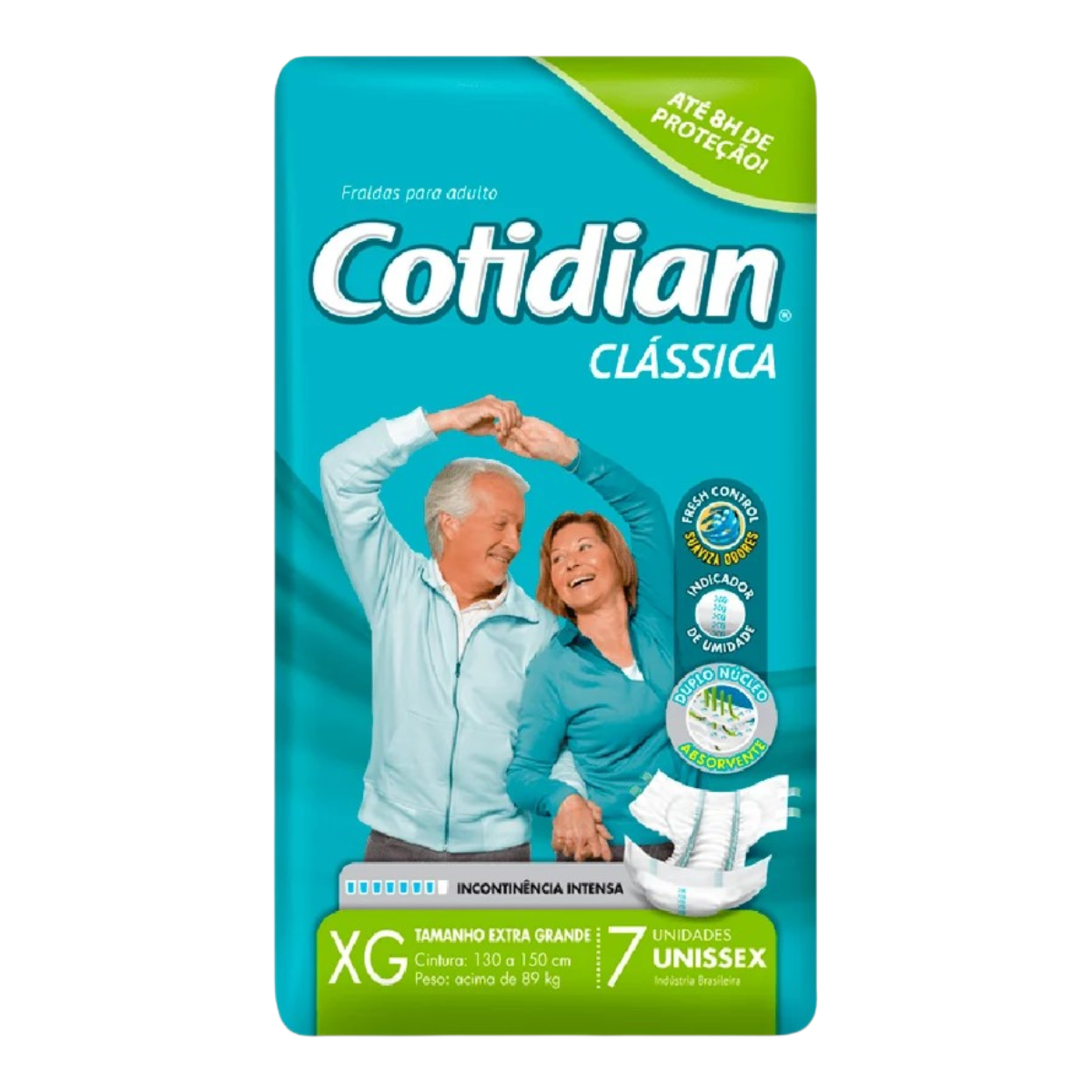 Fralda Adulto Cotidian Class XG Pacote 7 Unidades