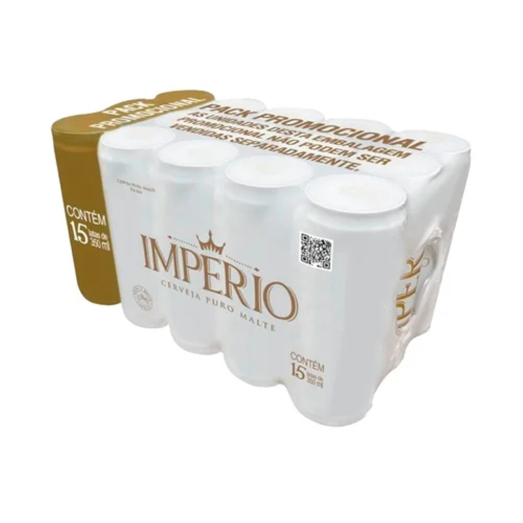 Cerveja Puro Malte Imp&eacute;rio Lata 350ml Pack C/15 Unidades