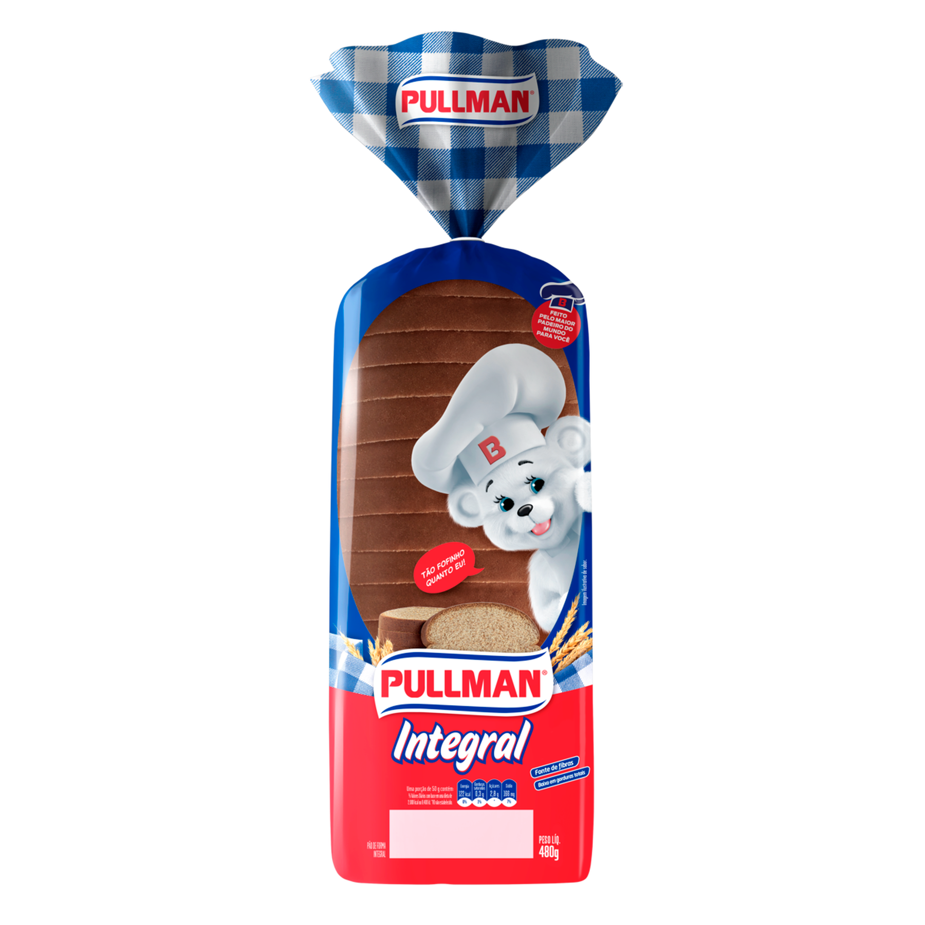 P&atilde;o Integral Pullman Pacote 480g
