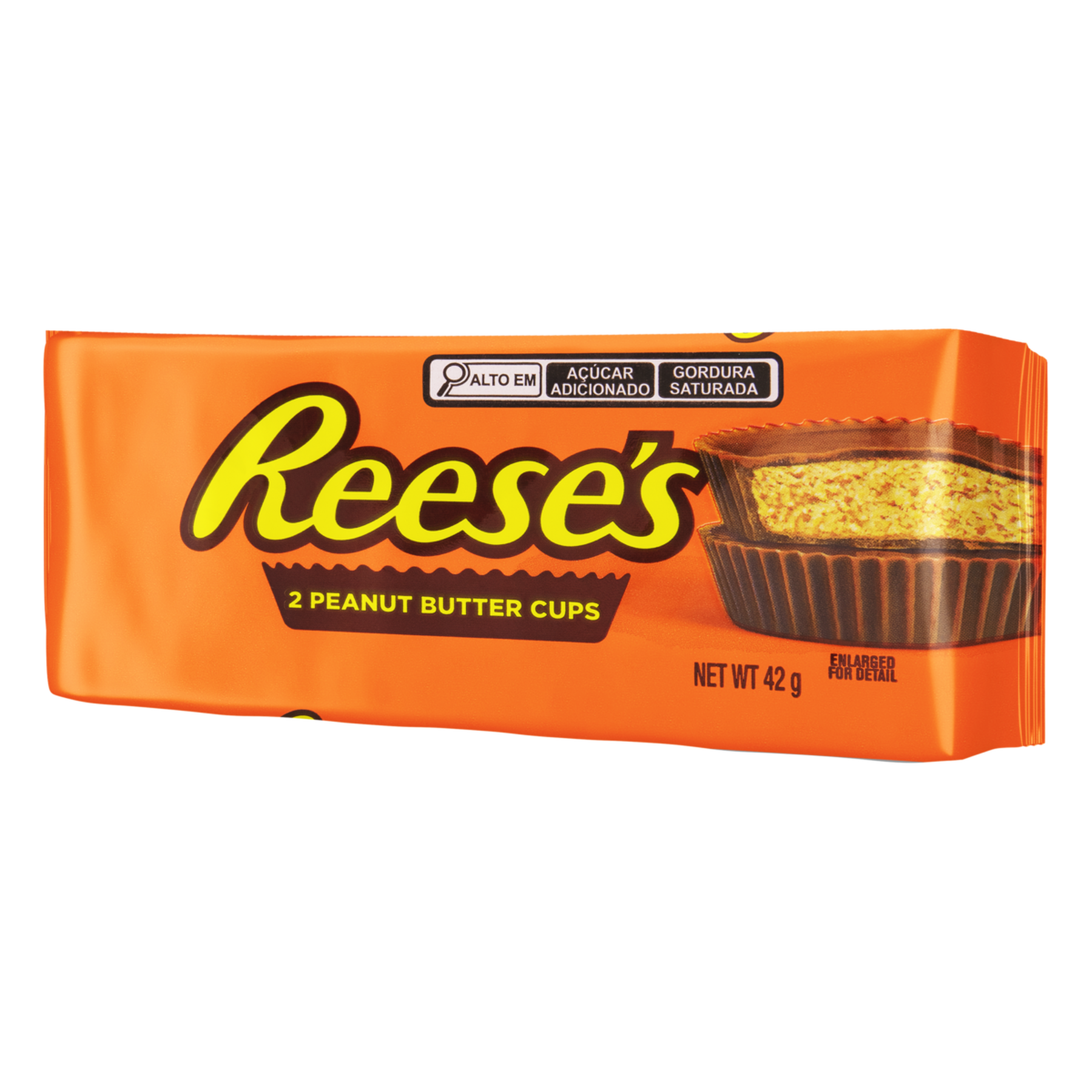 Chocolate ao Leite Recheio Pasta de Amendoim Reese's 42g Pacote C/2 Unidades