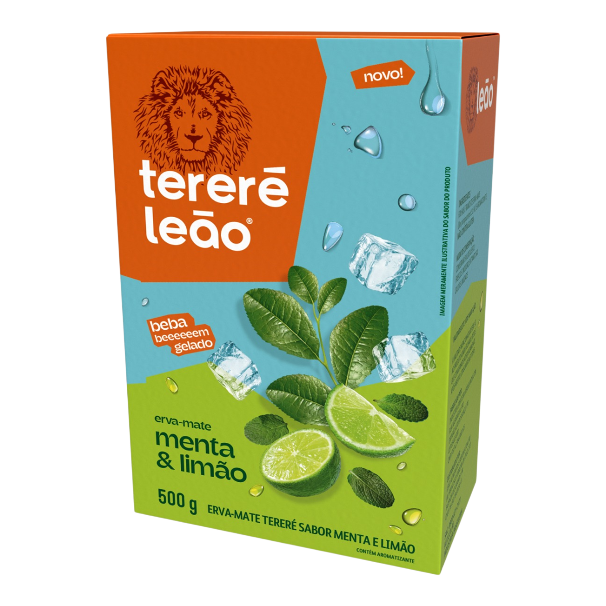 Erva-Mate Terer&eacute; Menta e Lim&atilde;o Le&atilde;o Caixa 500g