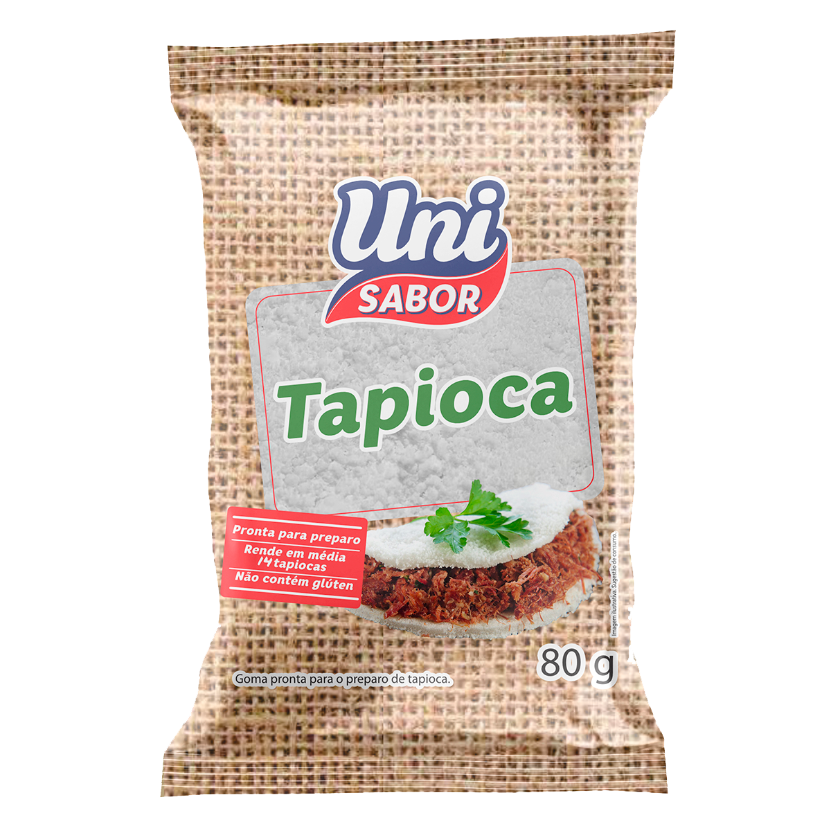 Tapioca Uni Sabor Pacote 80g